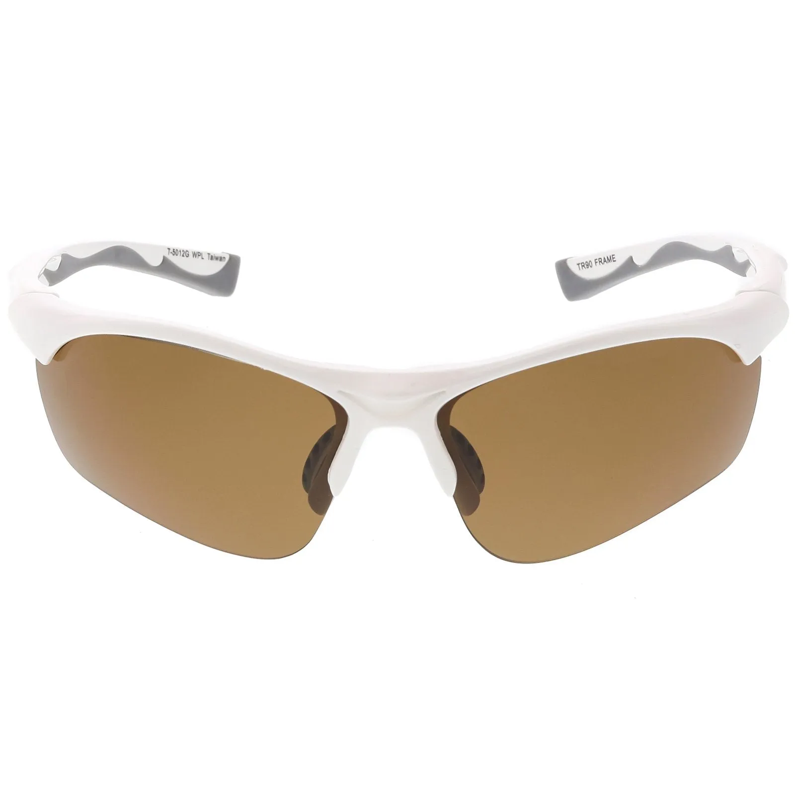 Premium Half Frame Polarized TR-90 Sports Wrap Sunglasses C818 70mm sold by ZeroUV product image thumbnail 2