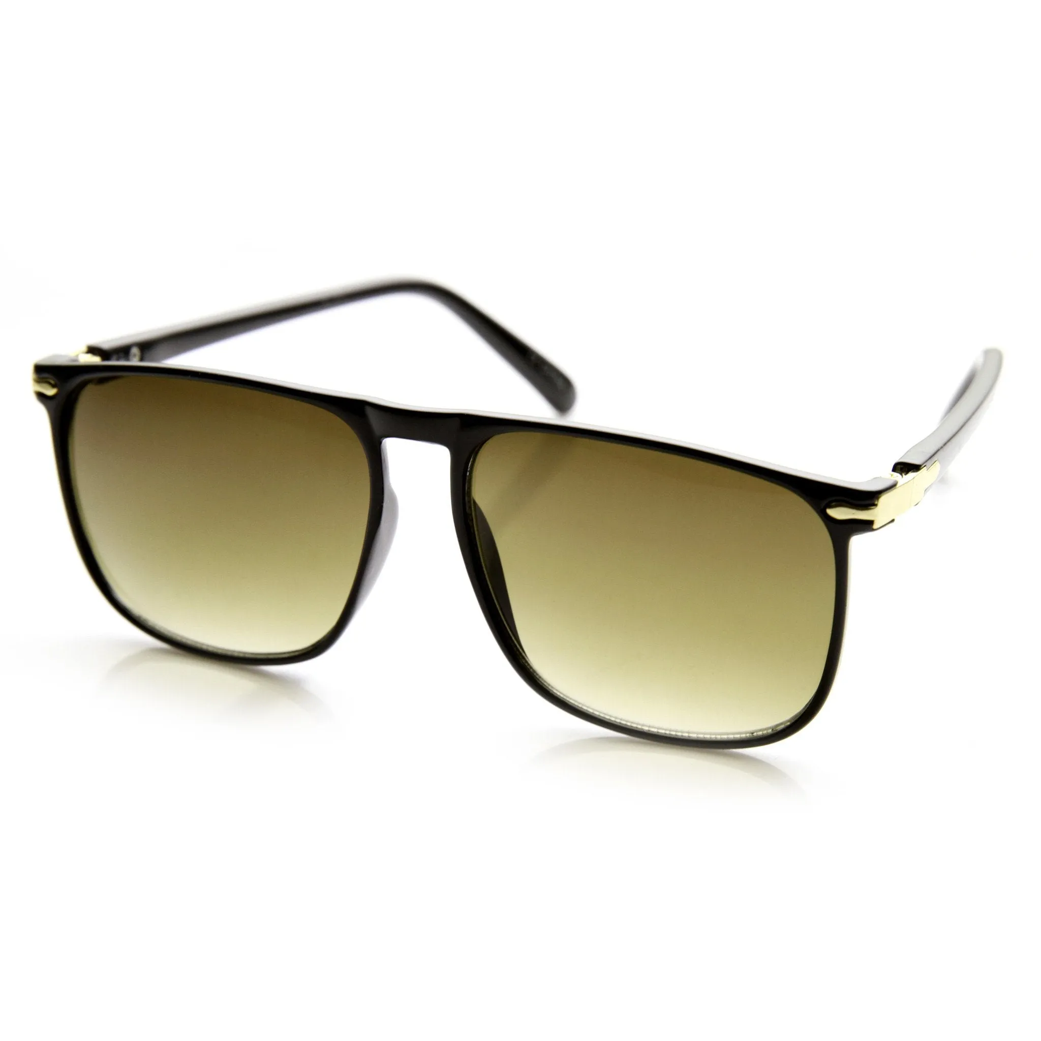 Vintage Inspired Dapper Flat Top Square Aviator Sunglasses 9484 sold by ZeroUV product image thumbnail 4