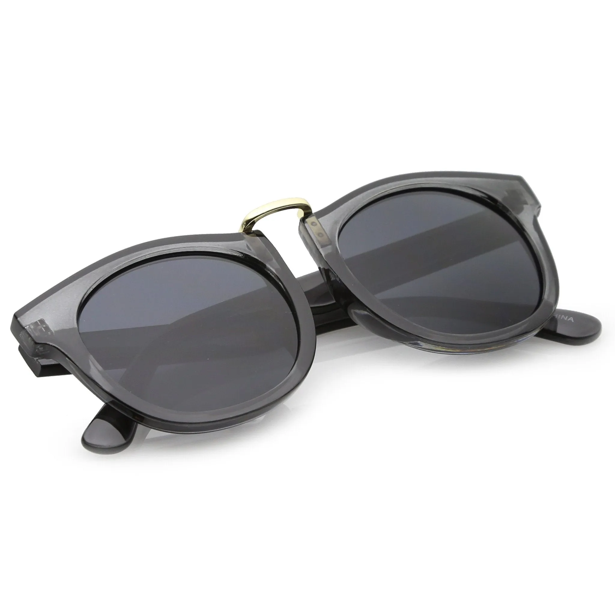 Retro Dapper Euro Horned Rim Sunglasses A741 sold by ZeroUV product image thumbnail 4