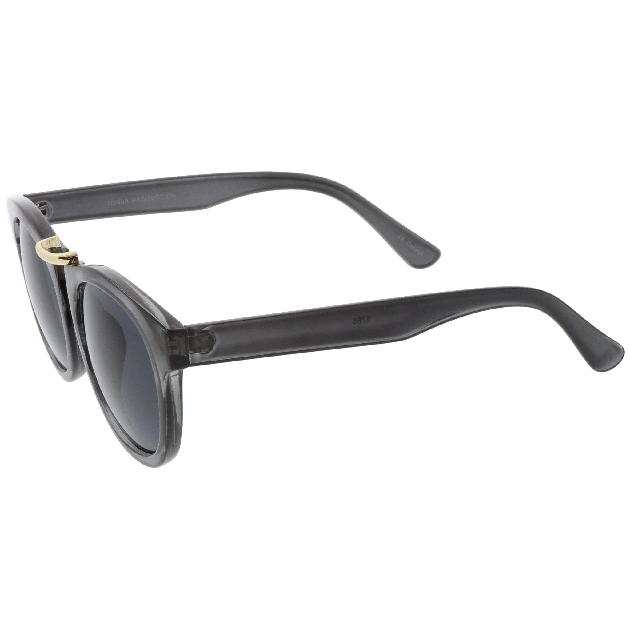 Retro Dapper Euro Horned Rim Sunglasses A741 sold by ZeroUV product image thumbnail 3