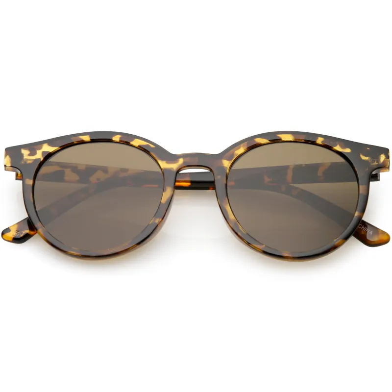 Dapper Indie Round Horned Rim Sunglasses C606 sold by ZeroUV