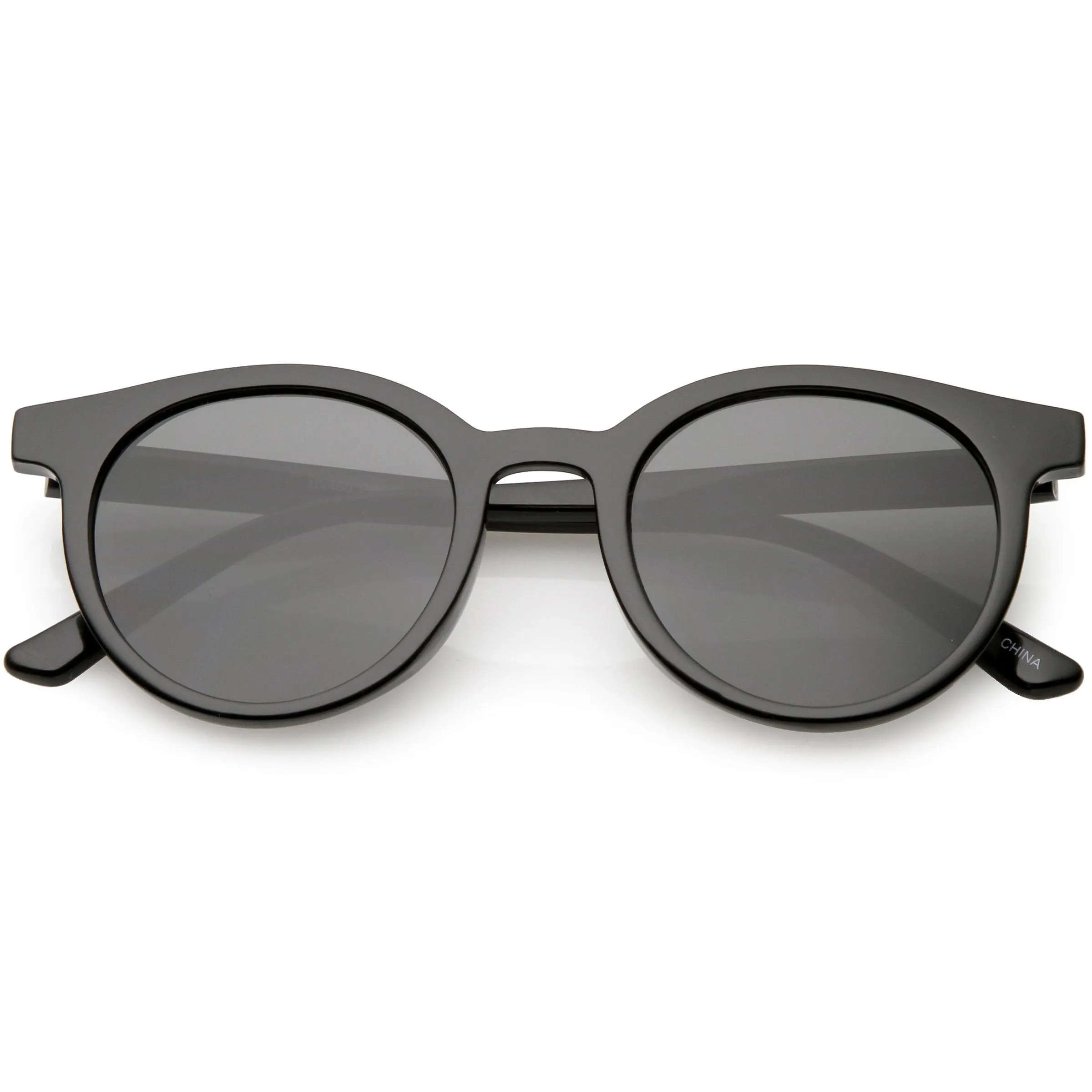 Dapper Indie Round Horned Rim Sunglasses C606 sold by ZeroUV product image thumbnail 5
