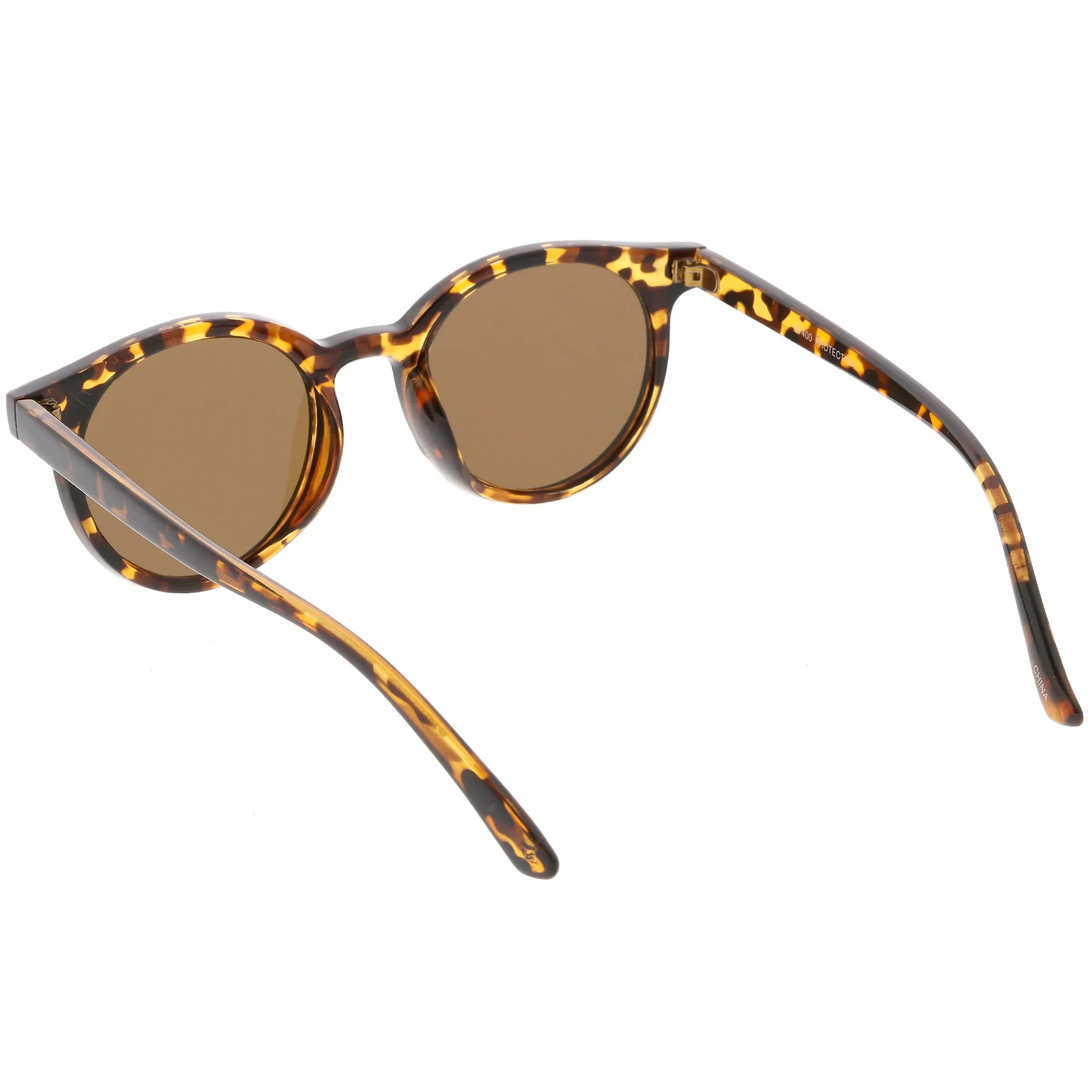 Dapper Indie Round Horned Rim Sunglasses C606 sold by ZeroUV product image thumbnail 4