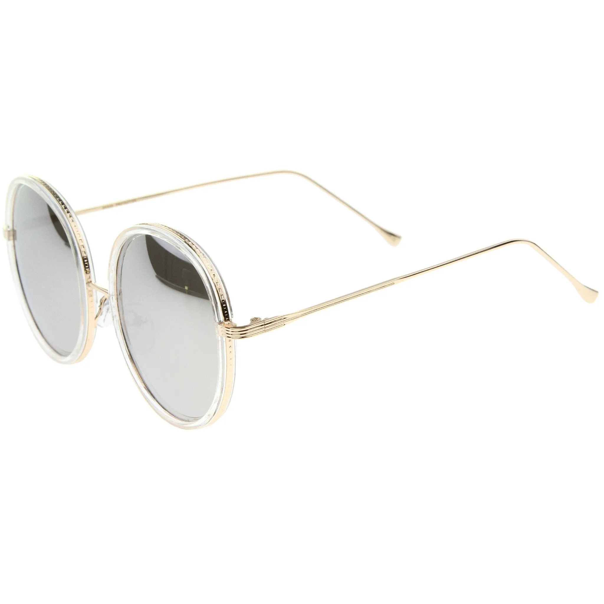 Women's Round Retro Color Mirror Lens Sunglasses A148 sold by ZeroUV product image thumbnail 5