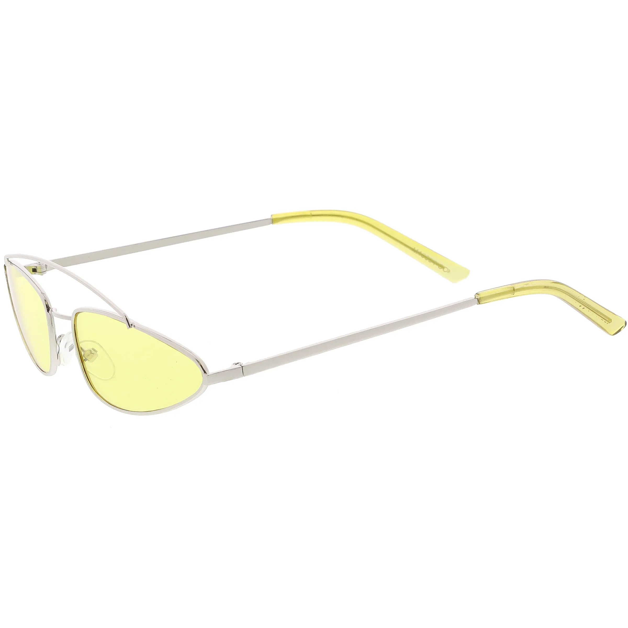 Retro 1990's Slim Triangle Color Tone Flat Lens Sunglasses C725 sold by ZeroUV product image thumbnail 3