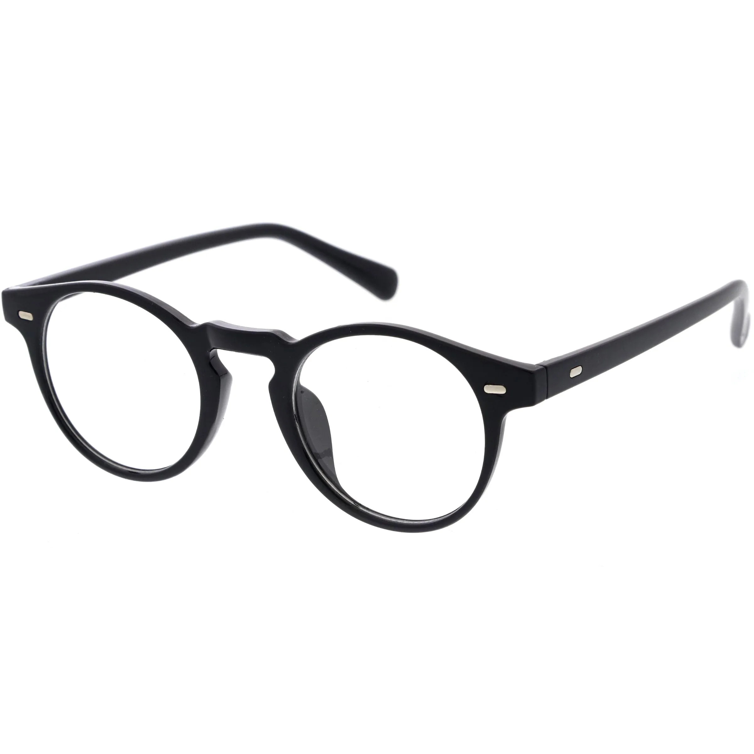 Classic Small Lightweight P3 Keyhole Blue Light Round Glasses D196 sold by ZeroUV product image thumbnail 5