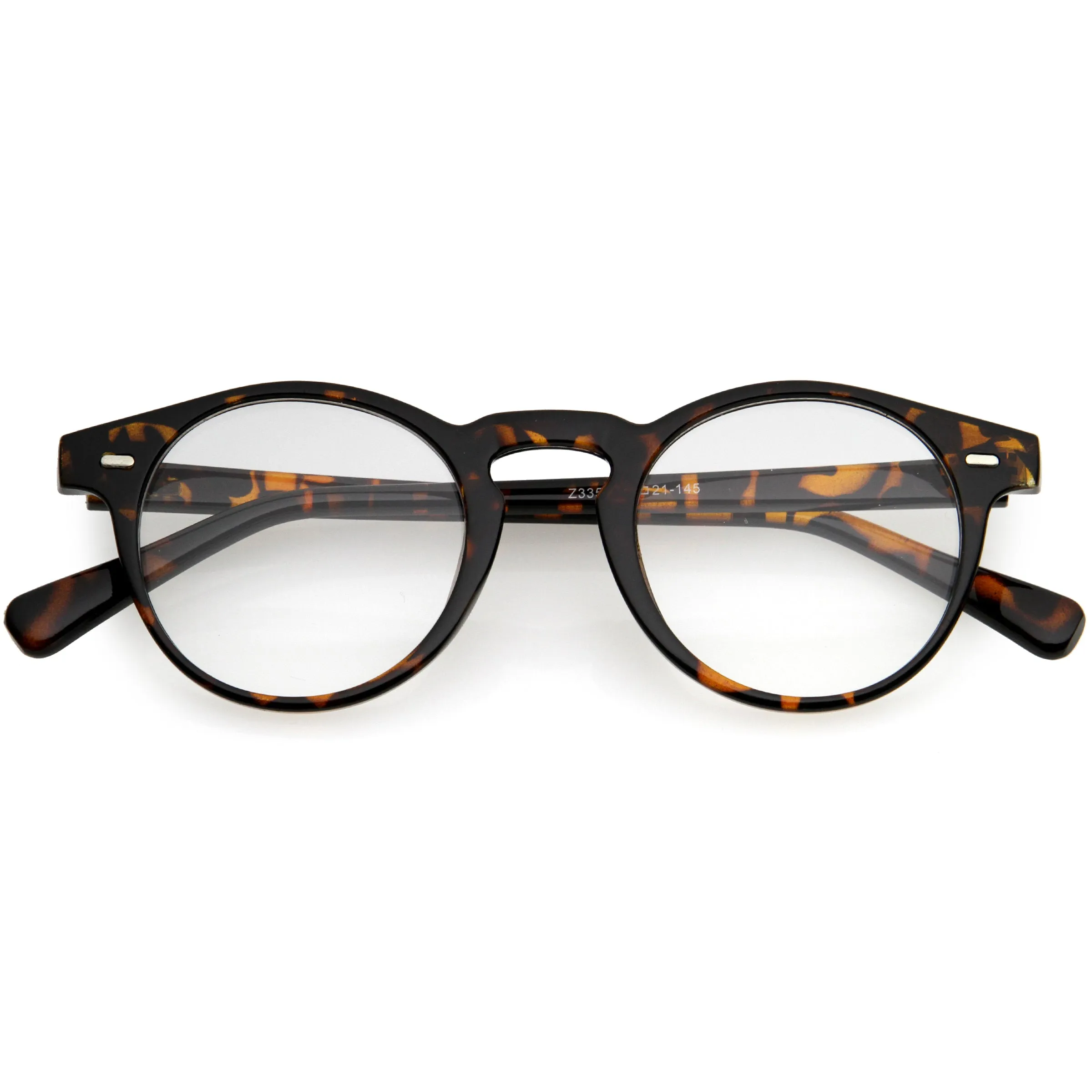 Classic Small Lightweight P3 Keyhole Blue Light Round Glasses D196 sold by ZeroUV