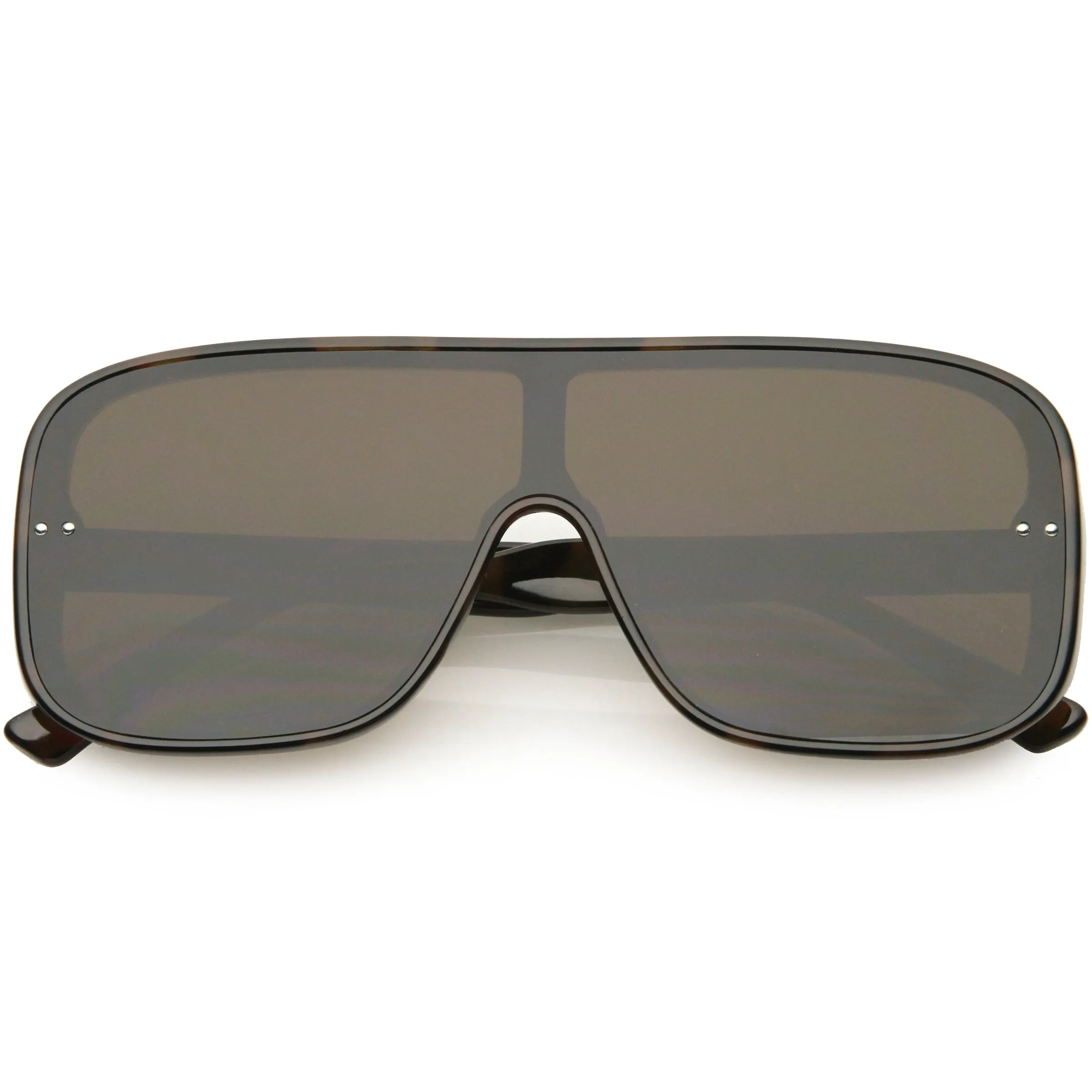 Oversize Retro Modern Disco Square Flat Lens Shield Sunglasses C988 sold by ZeroUV