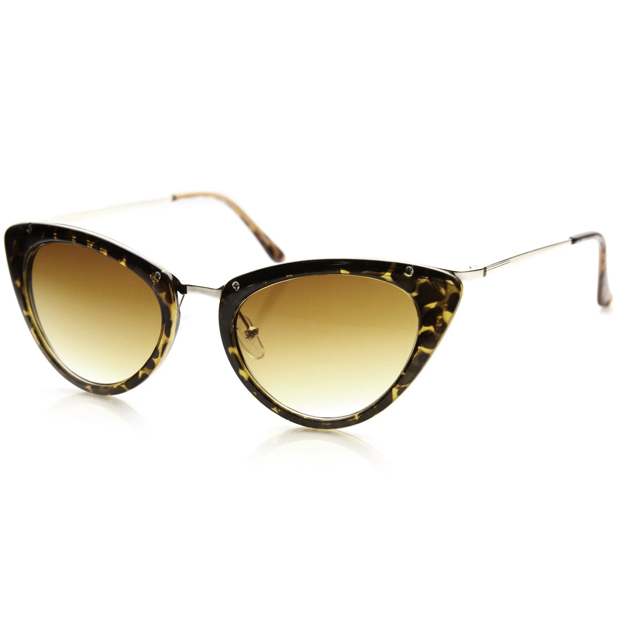 Womens 1950's Mod Vintage Inspired Redesign Cat Eye Sunglasses 9454 sold by ZeroUV product image thumbnail 4