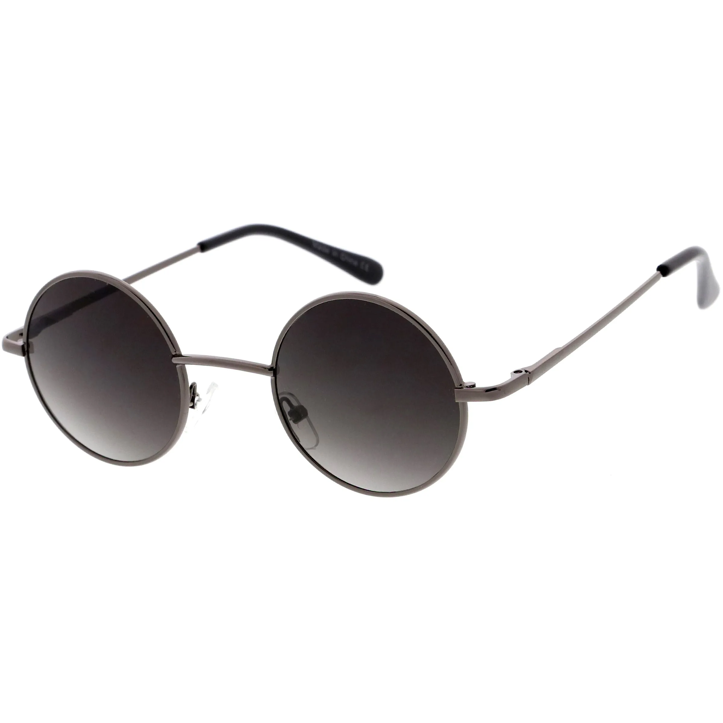 Retro Small Lennon Style Neutral Colored Lens Round Sunglasses 50mm C997 sold by ZeroUV product image thumbnail 5