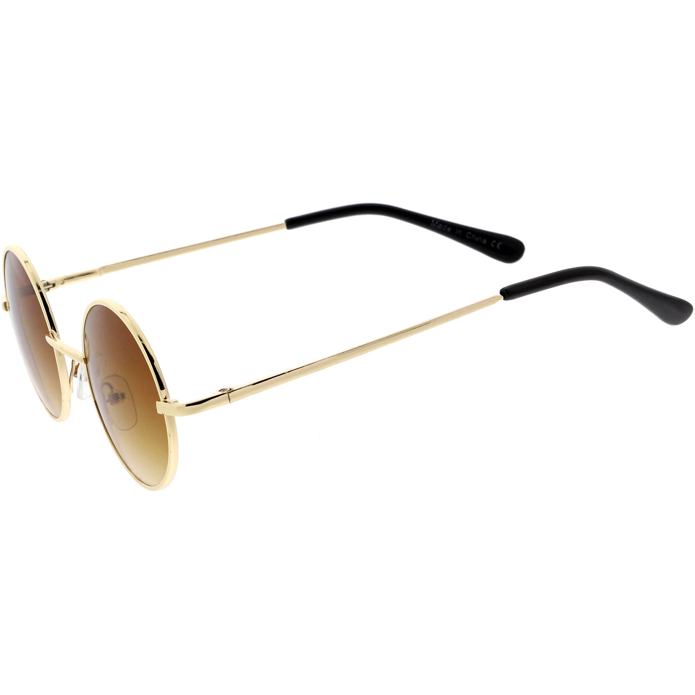 Retro Small Lennon Style Neutral Colored Lens Round Sunglasses 50mm C997 sold by ZeroUV product image thumbnail 3