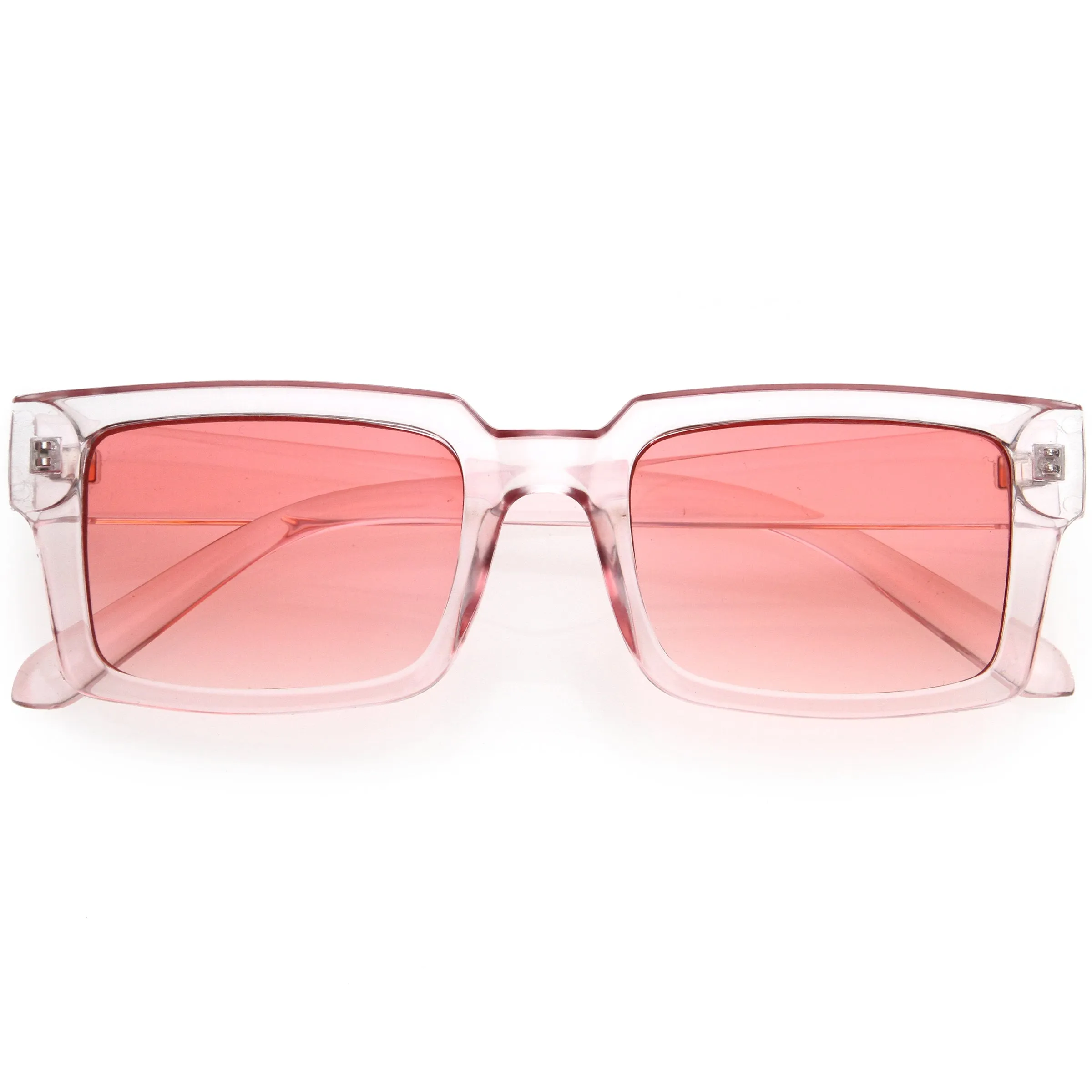 Modern Vintage-Inspired Horn Rimmed Square Sunglasses D178 sold by ZeroUV product image thumbnail 5