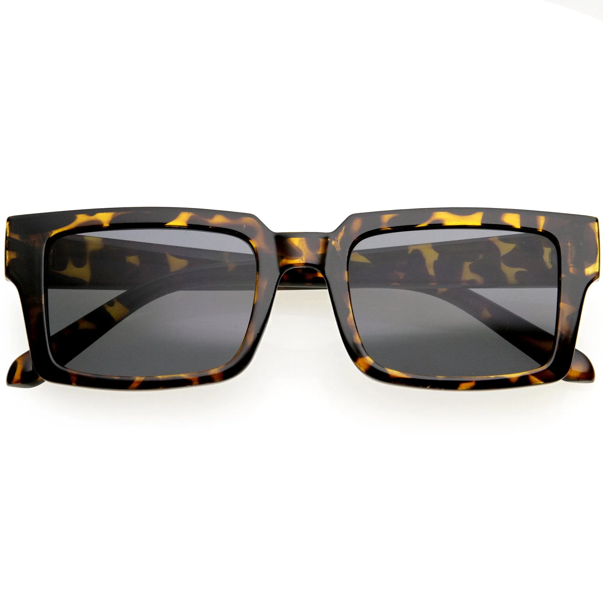 Modern Vintage-Inspired Horn Rimmed Square Sunglasses D178 sold by ZeroUV