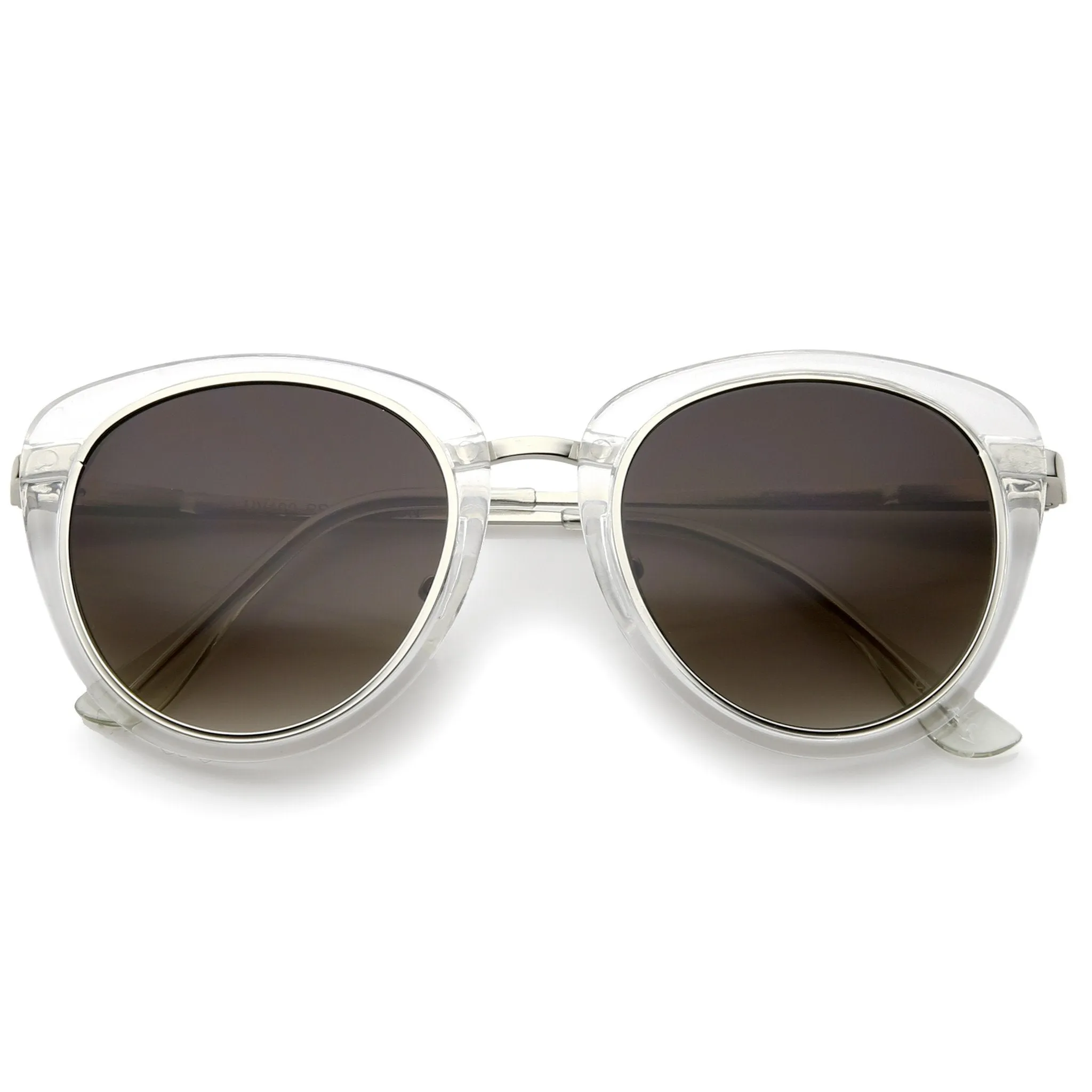 Retro Metal Outline Trim Lens Cat Eye Sunglasses A354 sold by ZeroUV