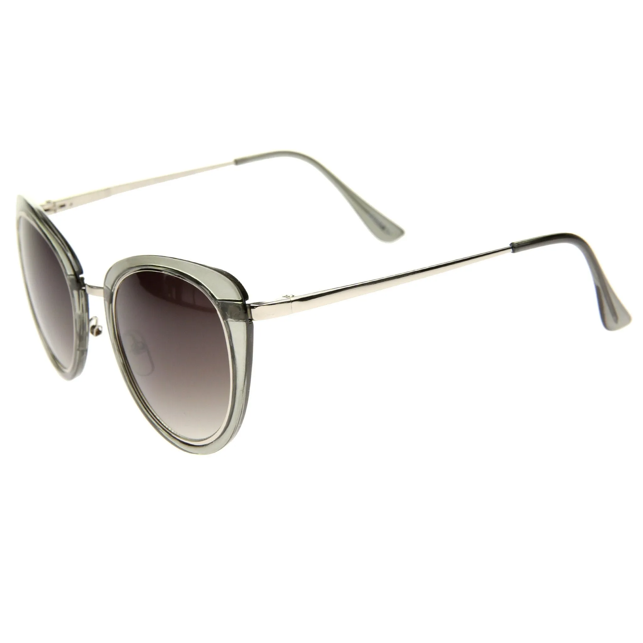 Retro Metal Outline Trim Lens Cat Eye Sunglasses A354 sold by ZeroUV product image thumbnail 5