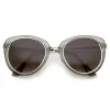 Retro Metal Outline Trim Lens Cat Eye Sunglasses A354 sold by ZeroUV