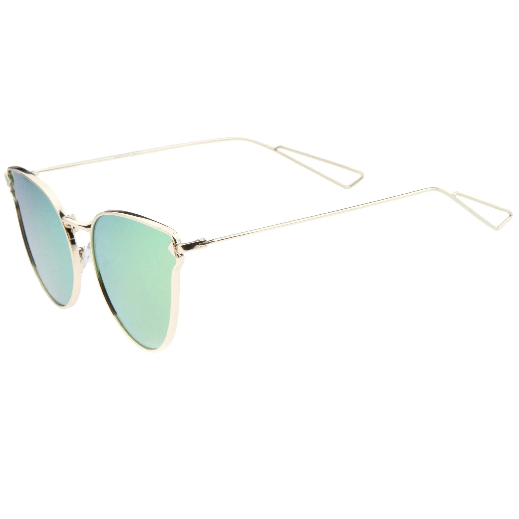 Women's Flat Lens Arrow Temple Cat Eye Sunglasses A804 sold by ZeroUV product image thumbnail 5