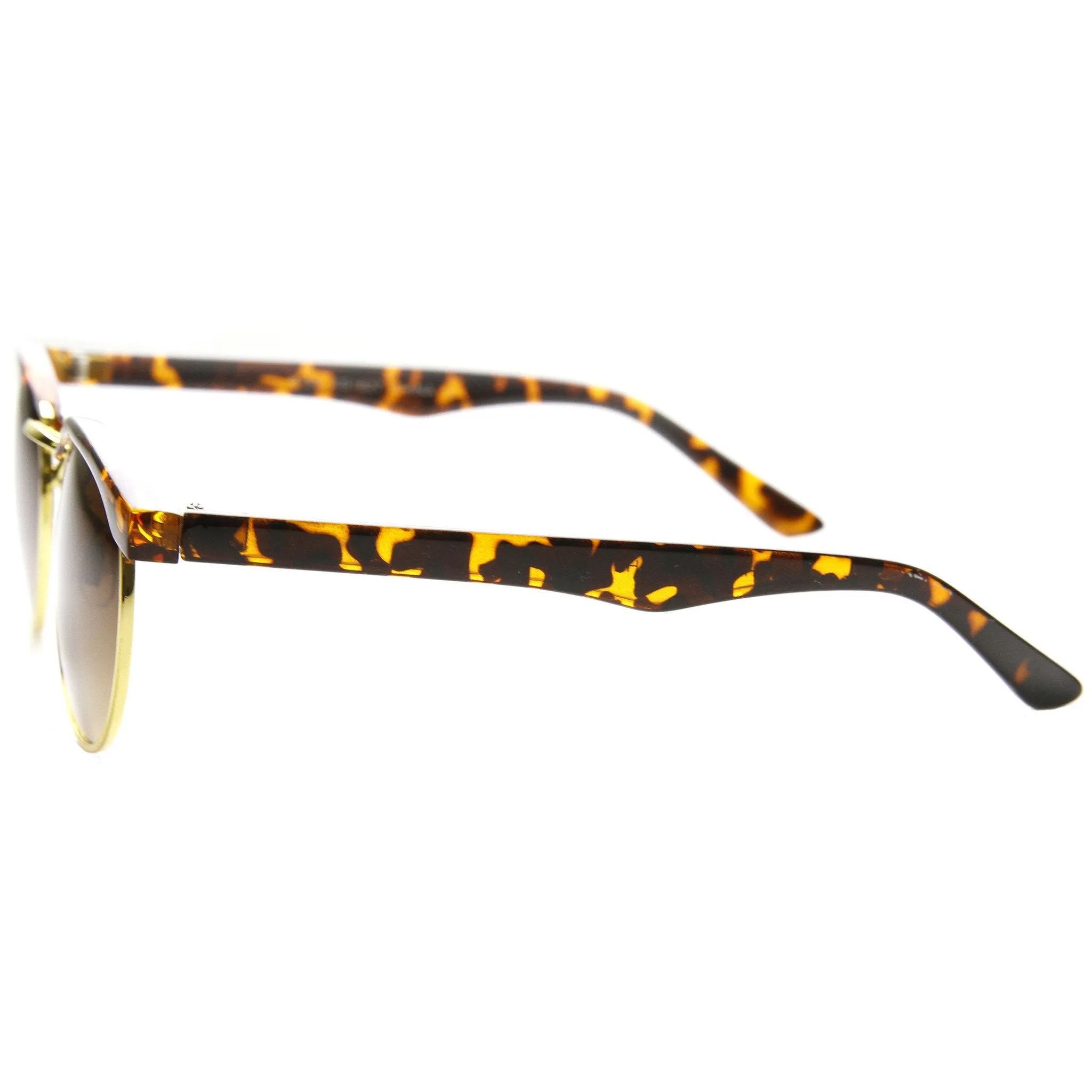 Dapper Vintage Inspired Indie Half Frame Round Sunglasses 9455 sold by ZeroUV product image thumbnail 5