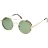 Retro Euro Steampunk Side Cover Round Metal Sunglasses A052 sold by ZeroUV
