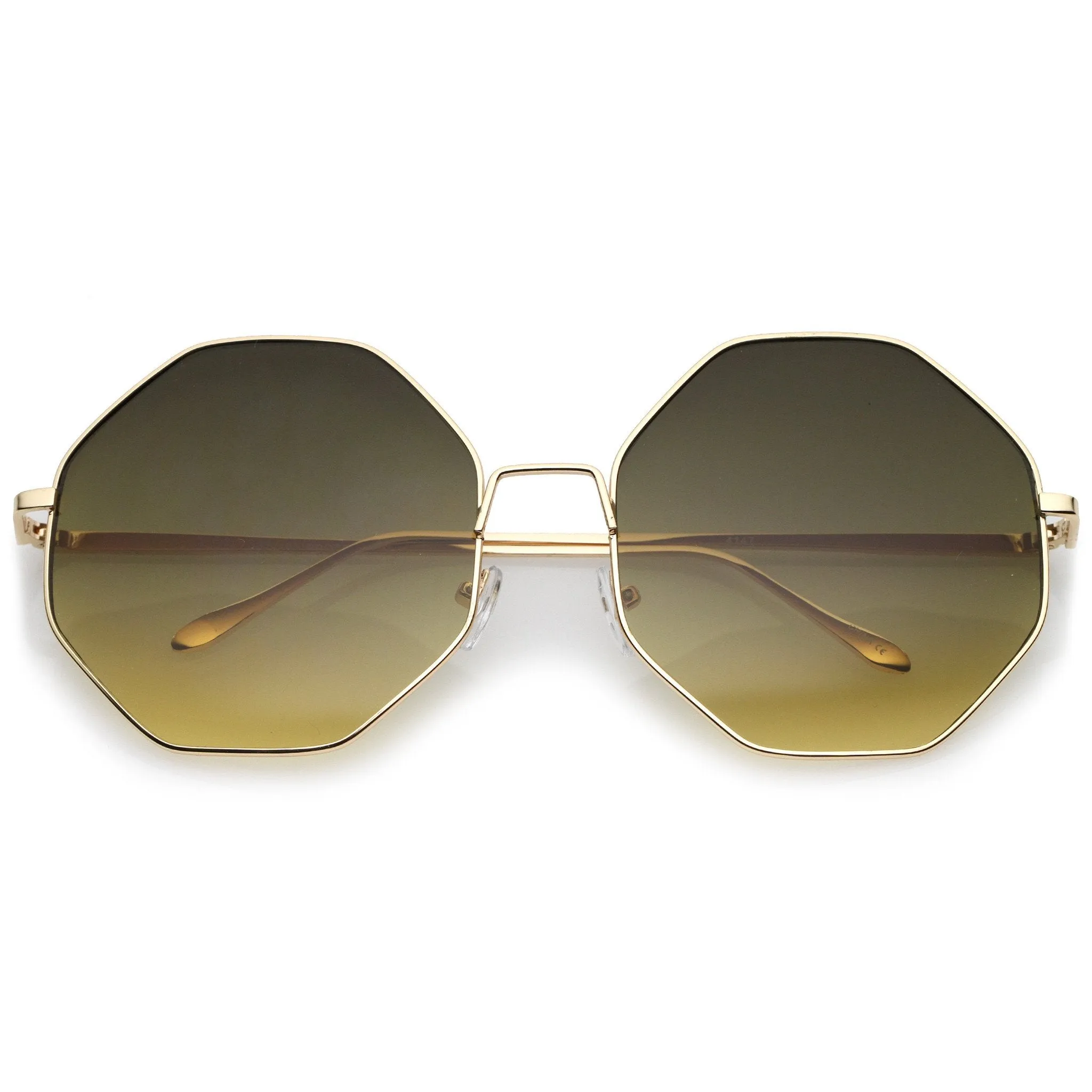 Oversize Women's Retro Hexagon Shape Sunglasses A654 sold by ZeroUV