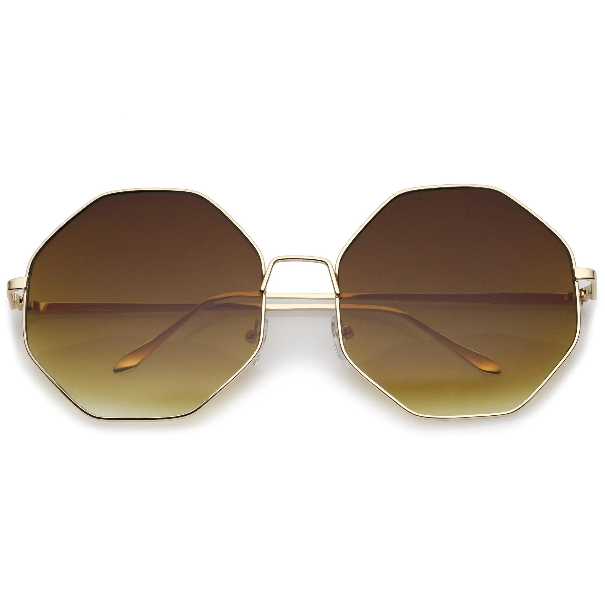 Oversize Women's Retro Hexagon Shape Sunglasses A654 sold by ZeroUV product image thumbnail 5