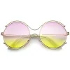 Women's Dual Wire Frame Round Gradient Len Sunglasses A326 sold by ZeroUV