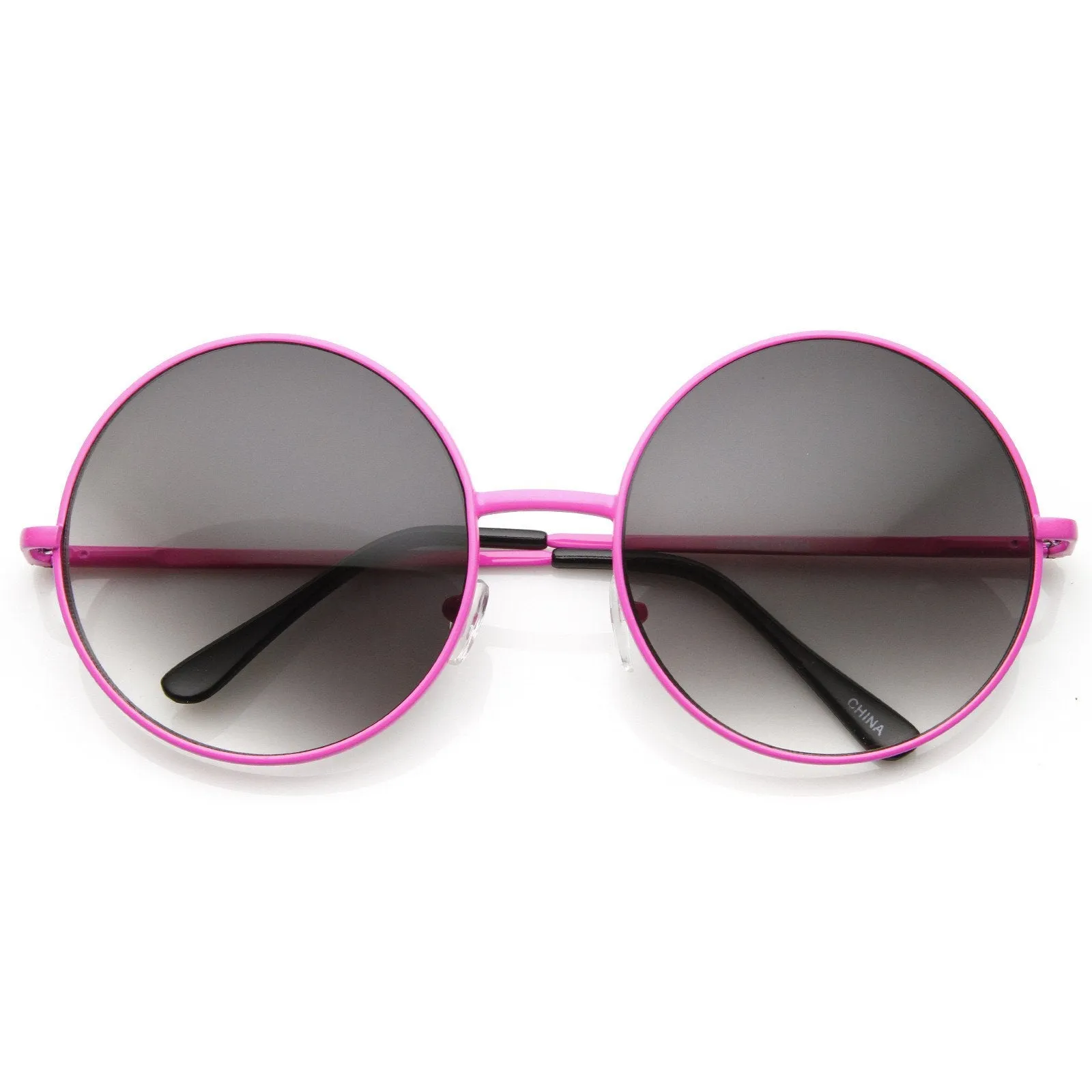 Womens Retro Oversize Metal Round Circle Sunglasses 8904 sold by ZeroUV product image thumbnail 5
