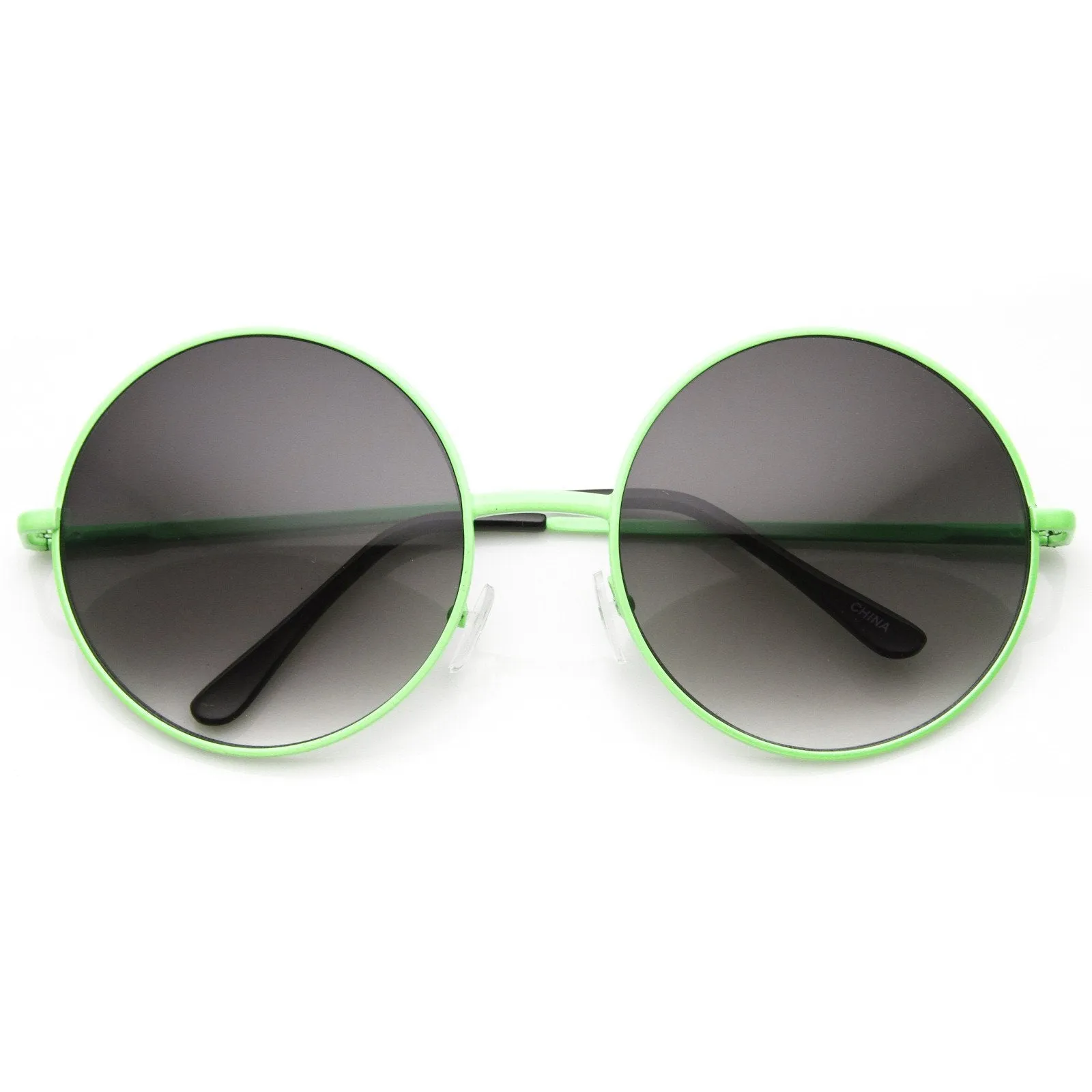 Womens Retro Oversize Metal Round Circle Sunglasses 8904 sold by ZeroUV product image thumbnail 3