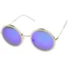 Women's Round Metal Mirrored Lens Sunglasses A039 sold by ZeroUV