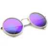 Women's Round Metal Mirrored Lens Sunglasses A039 sold by ZeroUV