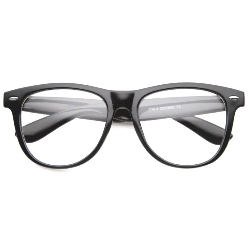Dapper Horned Rim Large RX Clear Lens Glasses 9993 sold by ZeroUV
