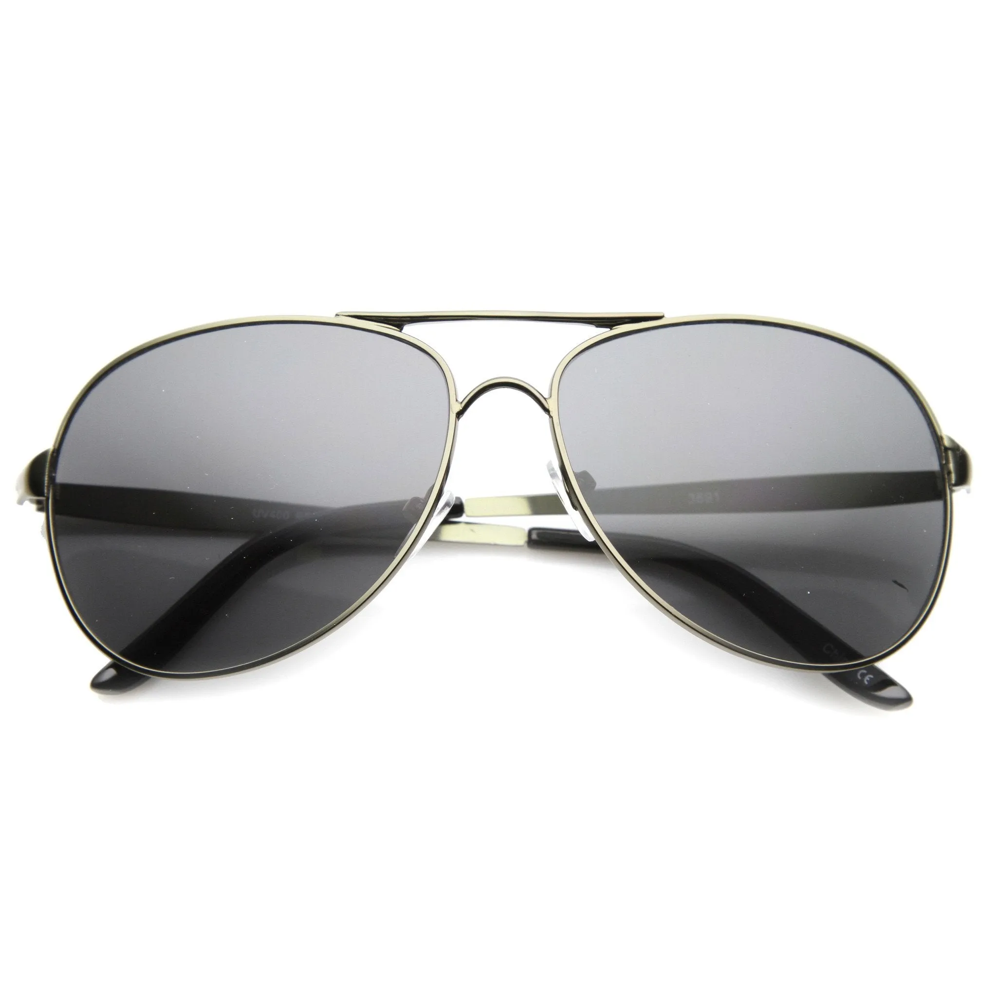 Classic European Full Metal Aviator Sunglasses 9877 sold by ZeroUV product image thumbnail 3