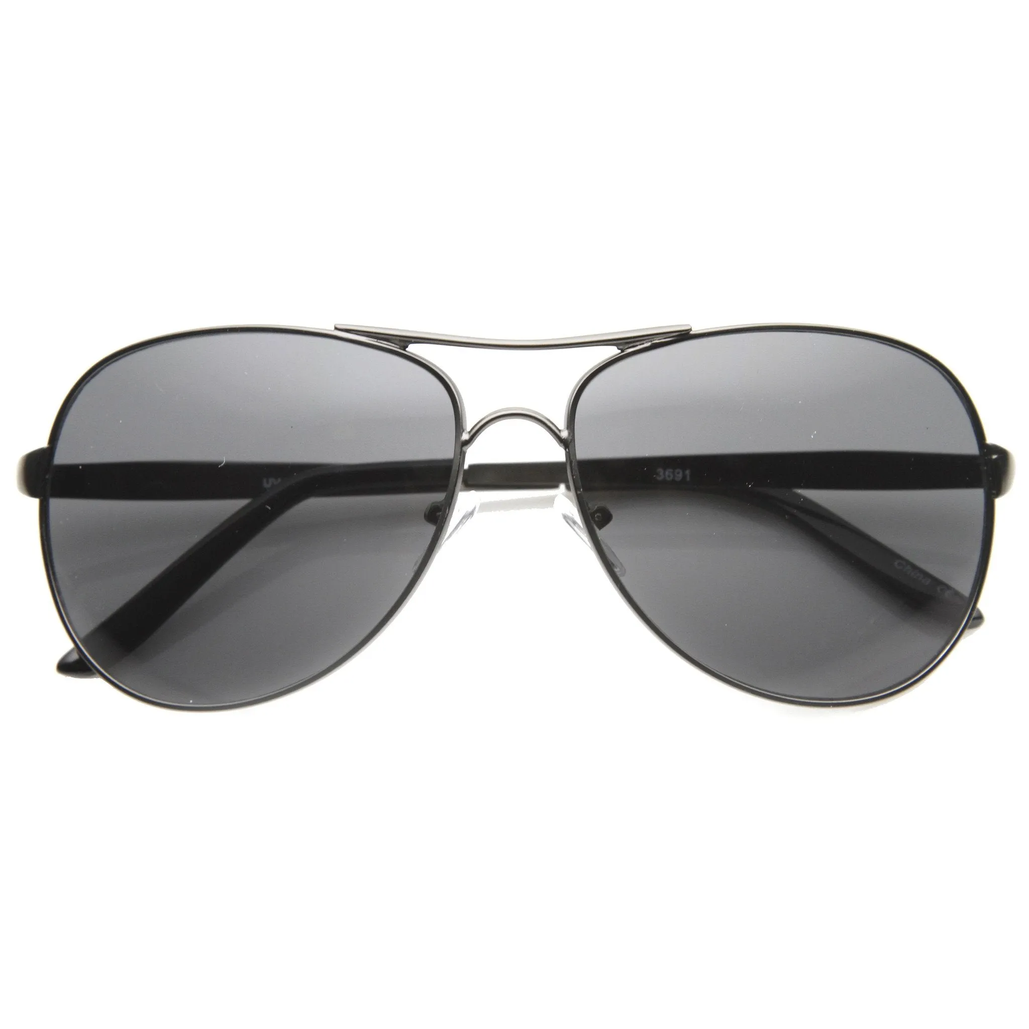 Classic European Full Metal Aviator Sunglasses 9877 sold by ZeroUV