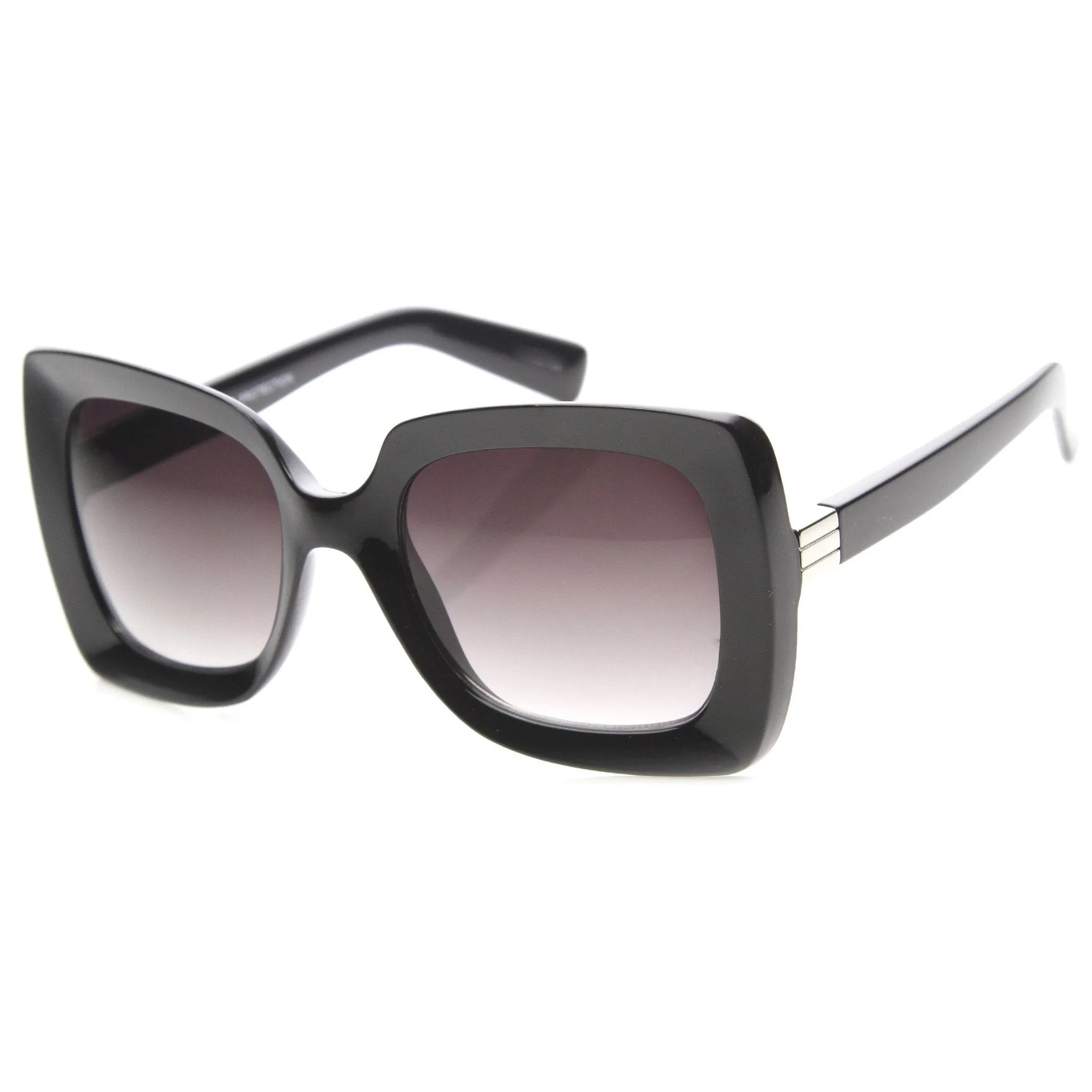 Women's Deep Square Butterfly Frame Oversize Sunglasses A019 sold by ZeroUV product image thumbnail 5