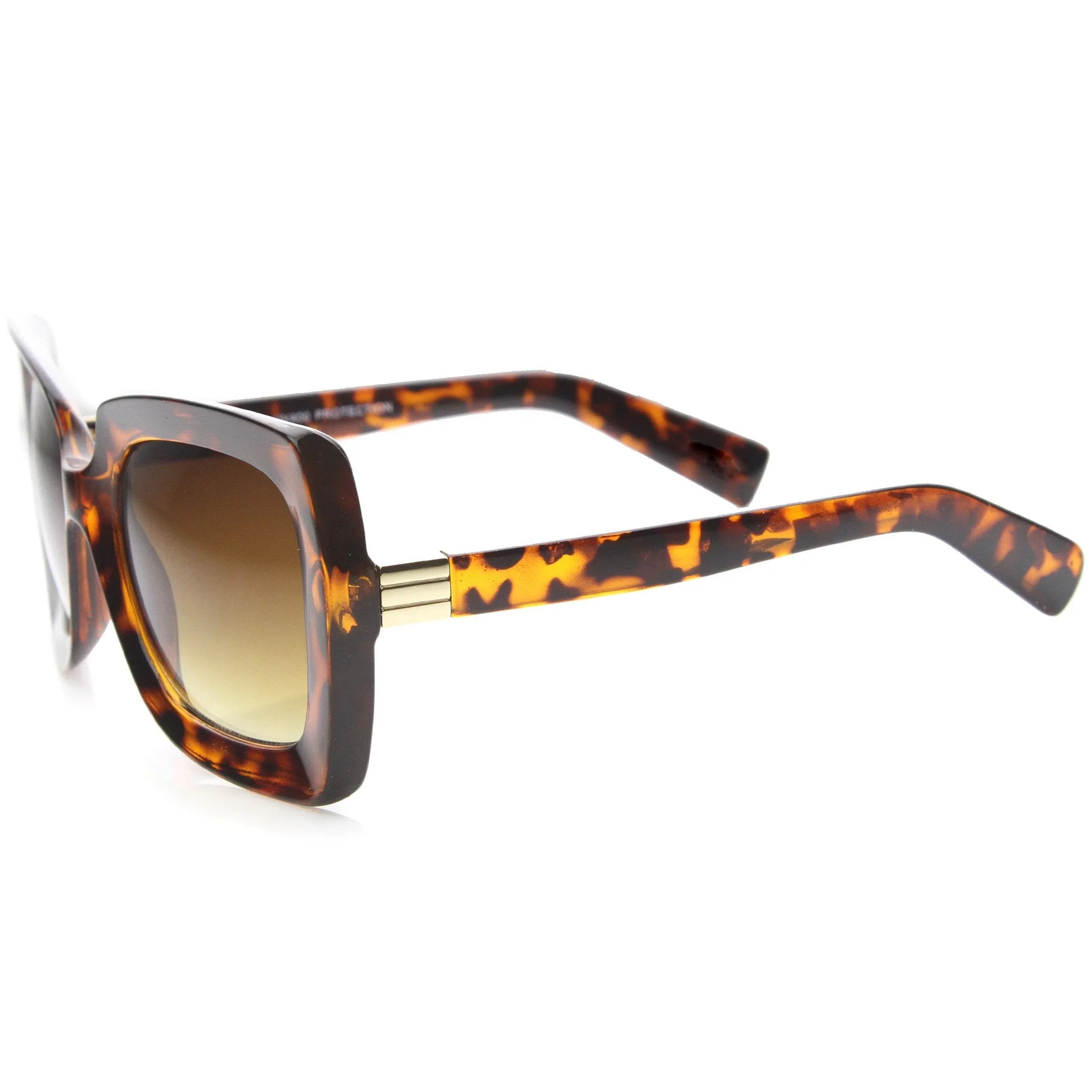 Women's Deep Square Butterfly Frame Oversize Sunglasses A019 sold by ZeroUV product image thumbnail 2