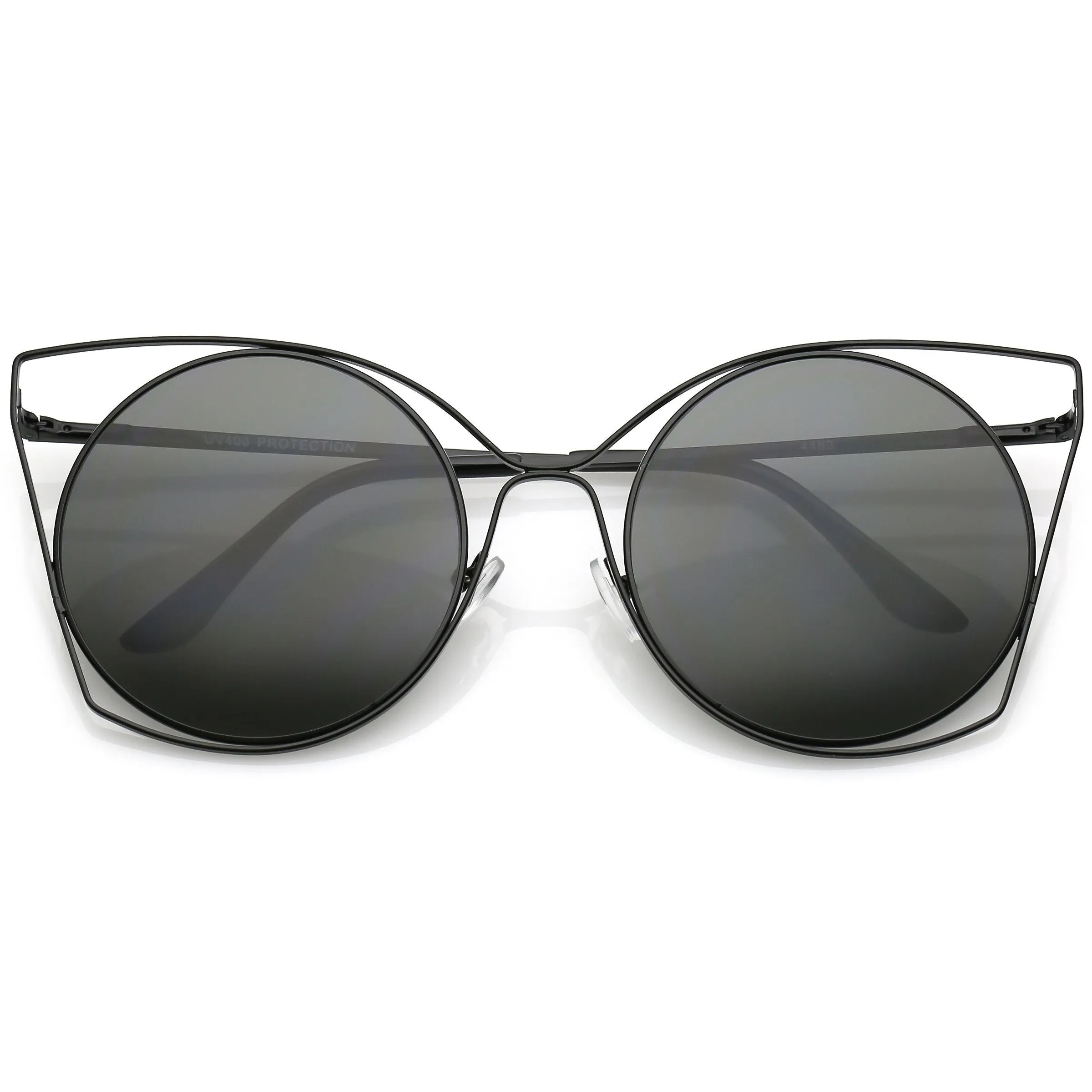 Women's Oversize Round Laser Cut Cat Eye Sunglasses C216 sold by ZeroUV product image thumbnail 5