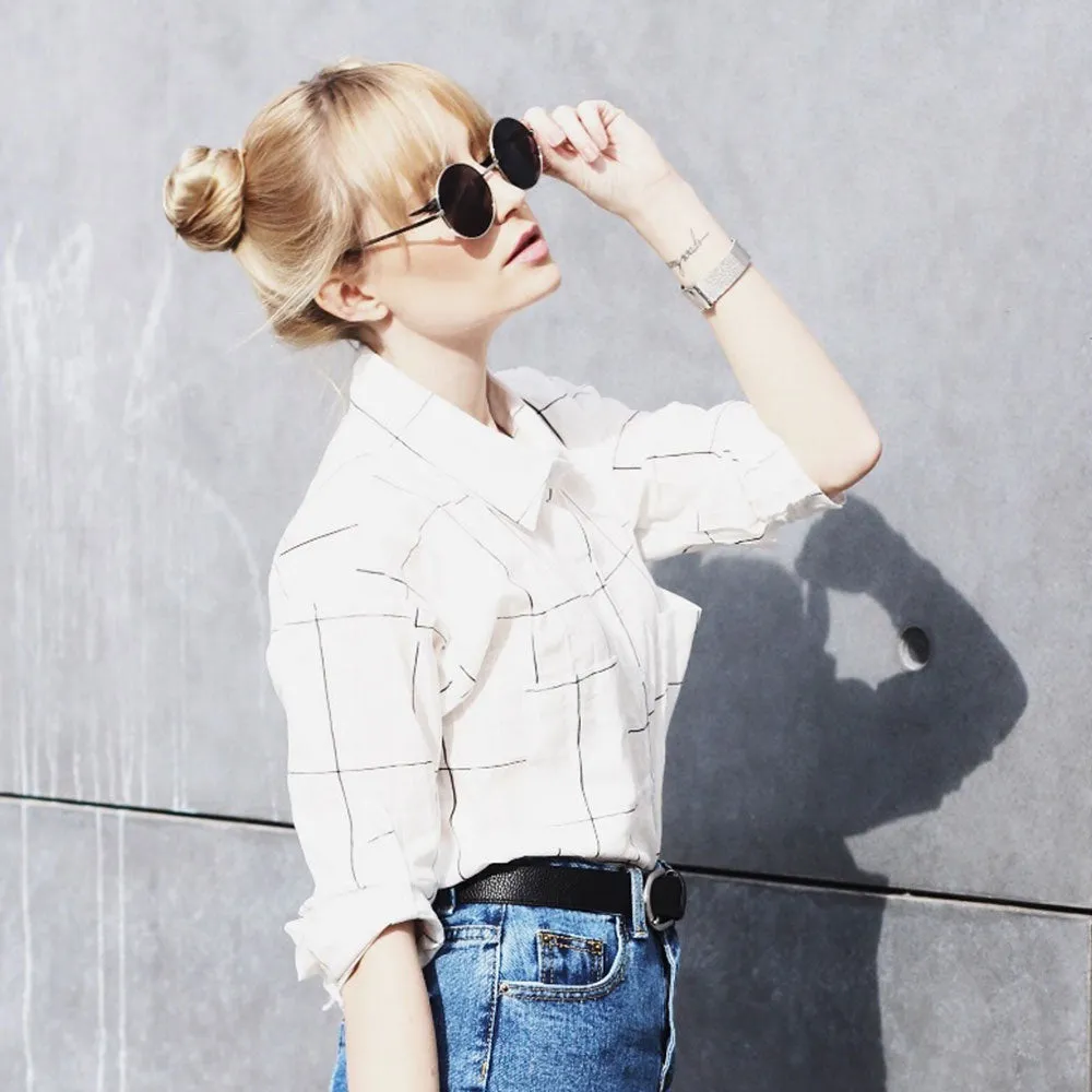 Designer Medium Round Metal Fashion Sunglasses 8570 sold by ZeroUV product image thumbnail 2