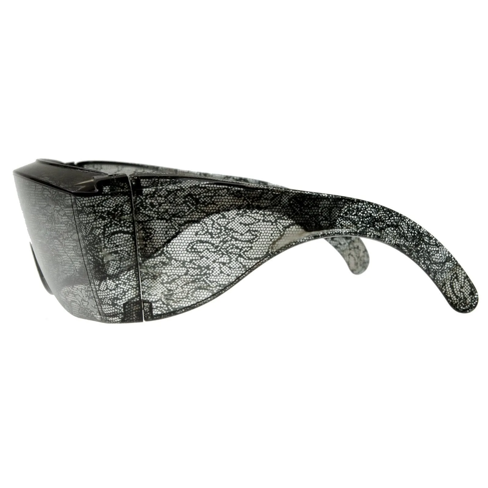 Womens Oversize Wrap Around Fashion Lace Sunglasses 8372 sold by ZeroUV product image thumbnail 3