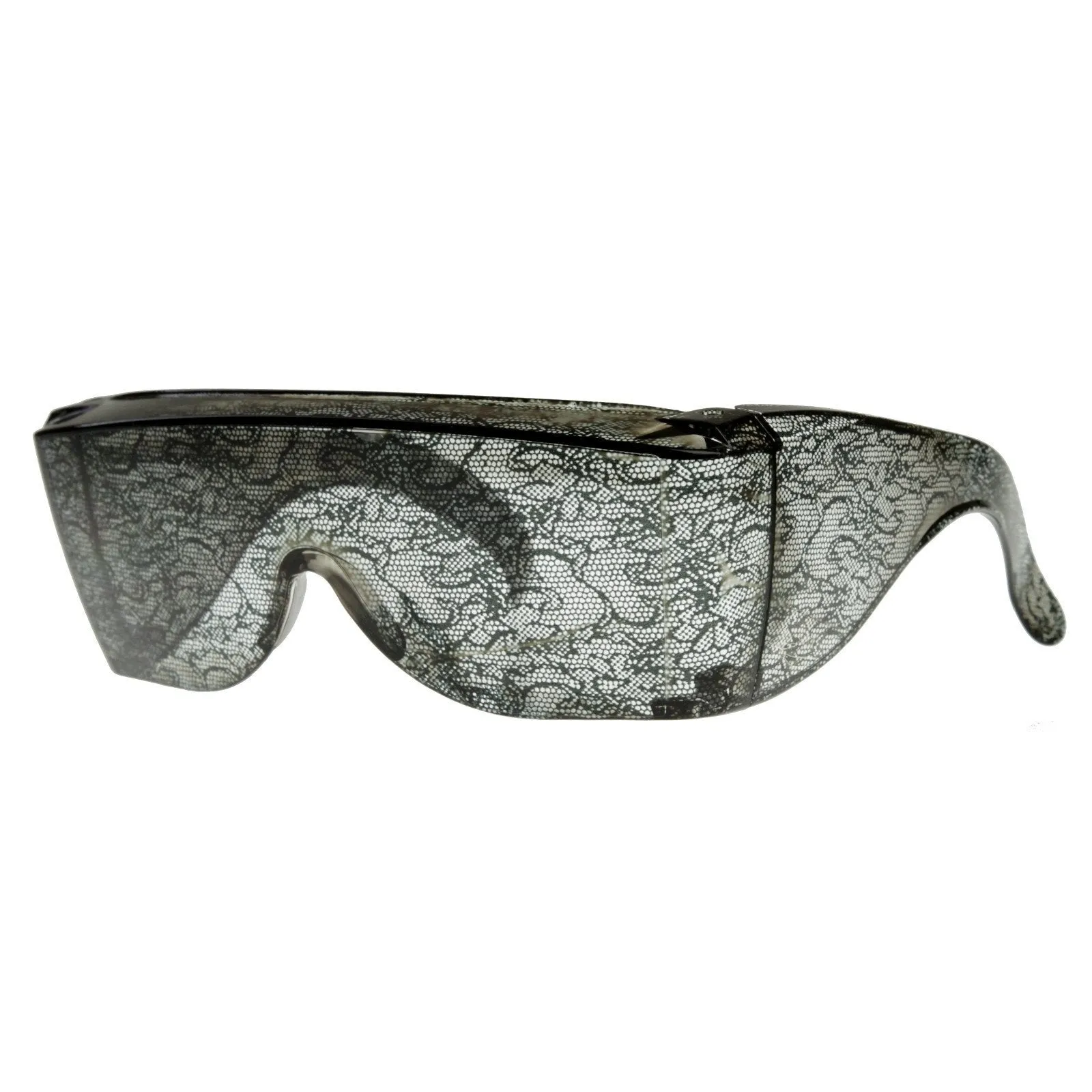 Womens Oversize Wrap Around Fashion Lace Sunglasses 8372 sold by ZeroUV product image thumbnail 2