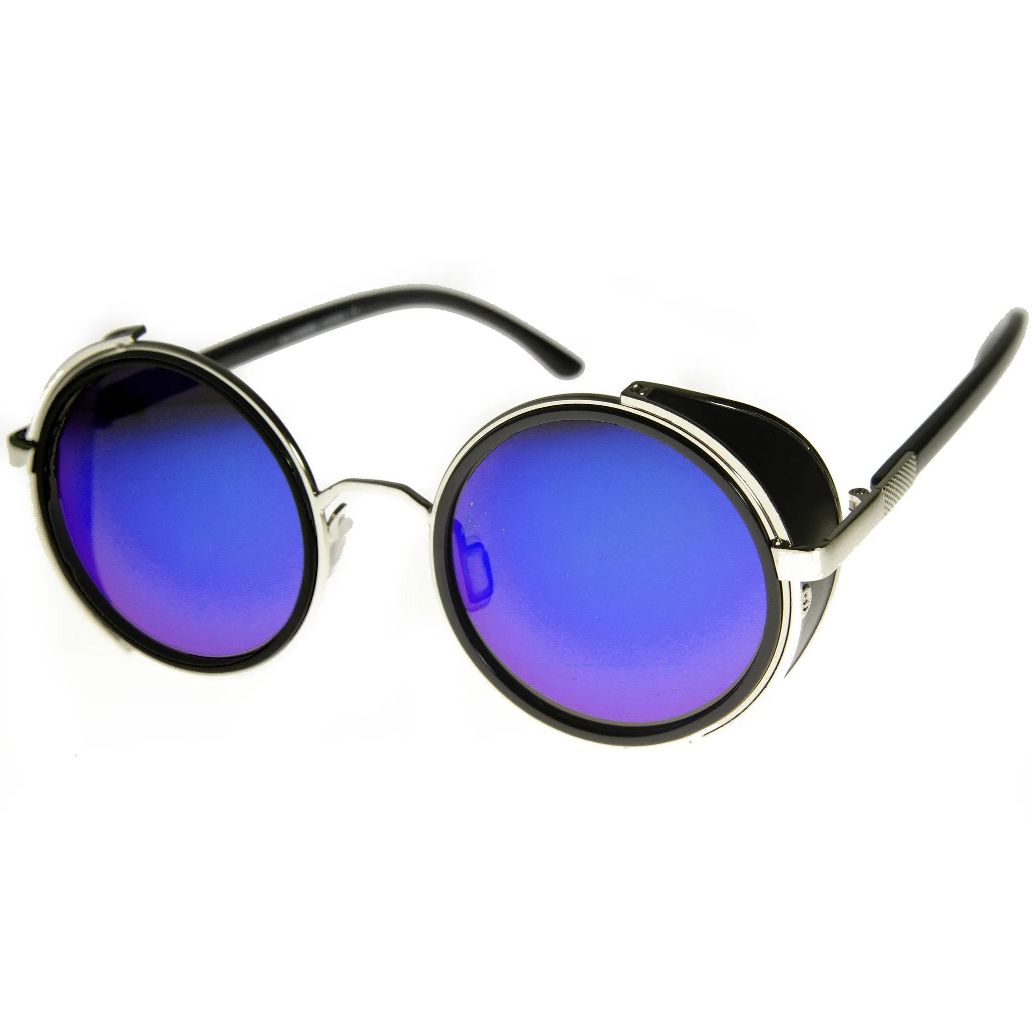 Vintage Steampunk Studio Cover Mirrored Lens Sunglasses 9583 sold by ZeroUV product image thumbnail 2