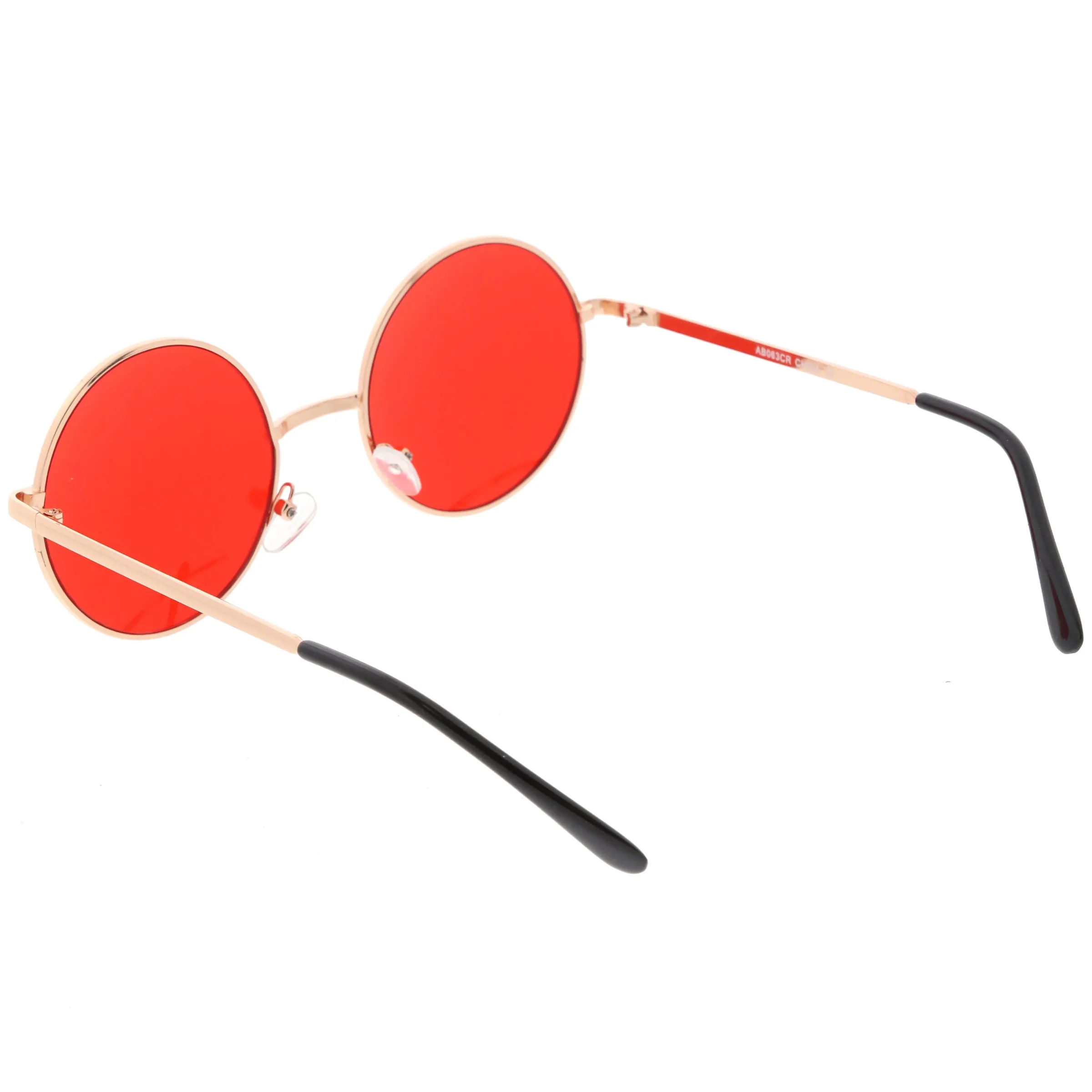 Retro Hippie Round Color Tone Metal Sunglasses 9892 sold by ZeroUV product image thumbnail 3