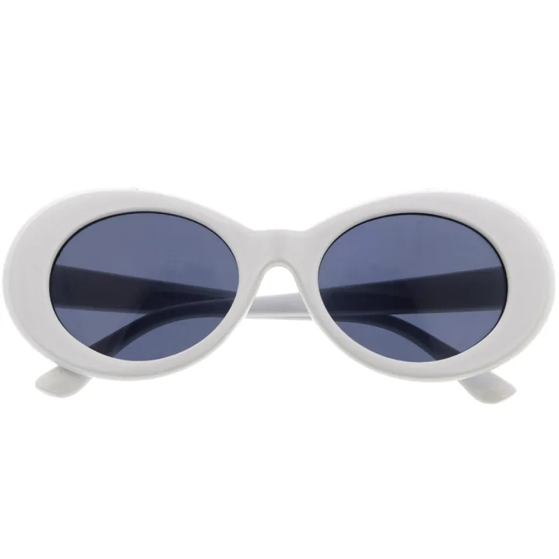 Retro 1990's Fashion Oval Clout Goggle Sunglasses 51mm C381 sold by ZeroUV