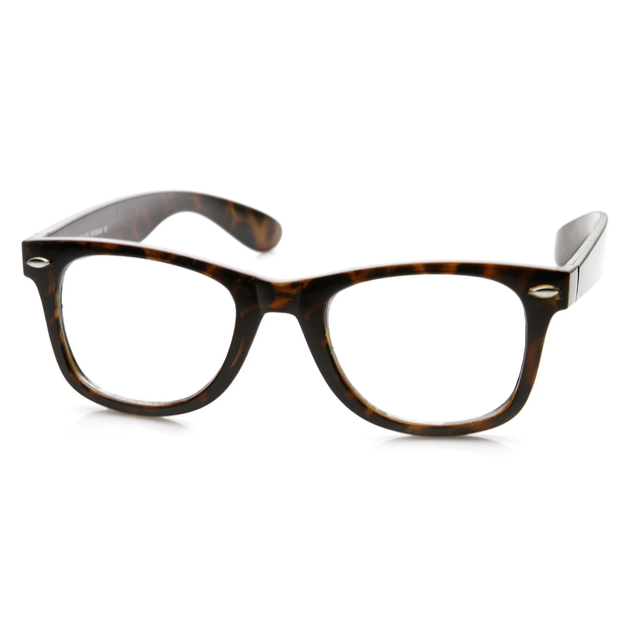Retro Classic Horned Rim Frame RX Optical Clear Lens Glasses 8708 sold by ZeroUV product image thumbnail 5