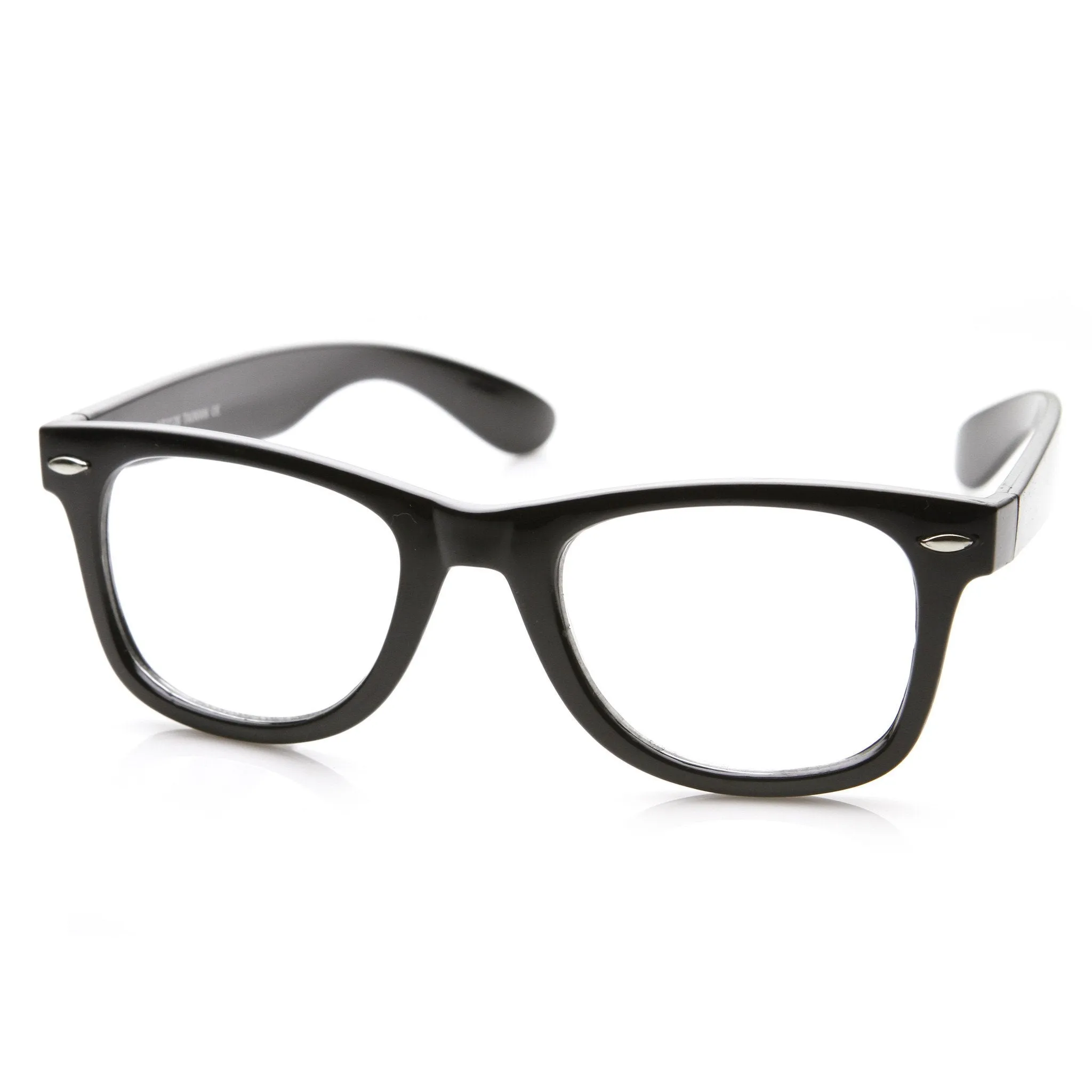 Retro Classic Horned Rim Frame RX Optical Clear Lens Glasses 8708 sold by ZeroUV product image thumbnail 2