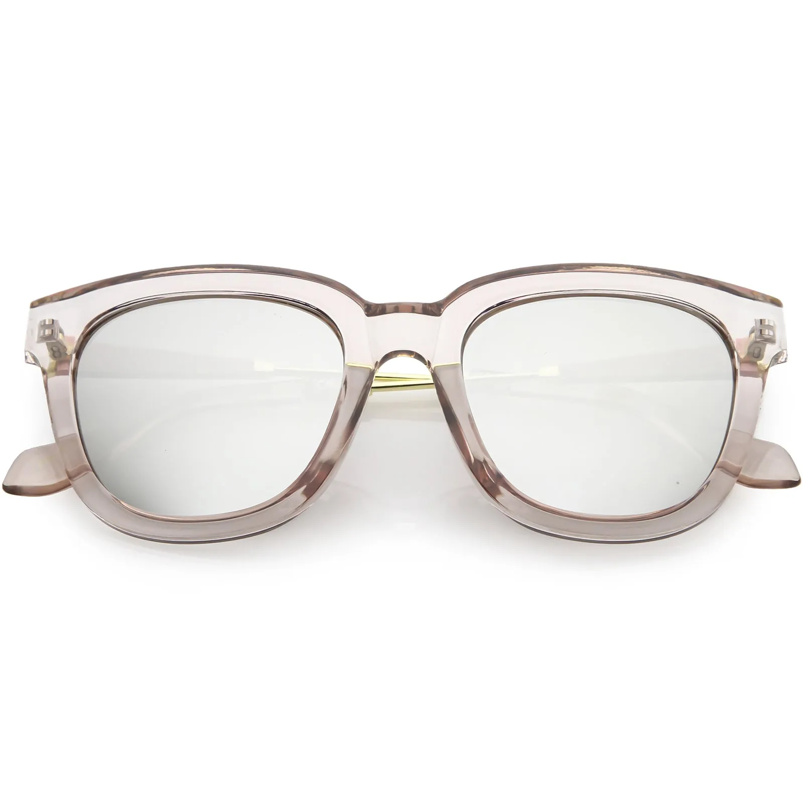 Women's Oversize Horned Rim Thick Square Sunglasses C843 sold by ZeroUV product image thumbnail 5