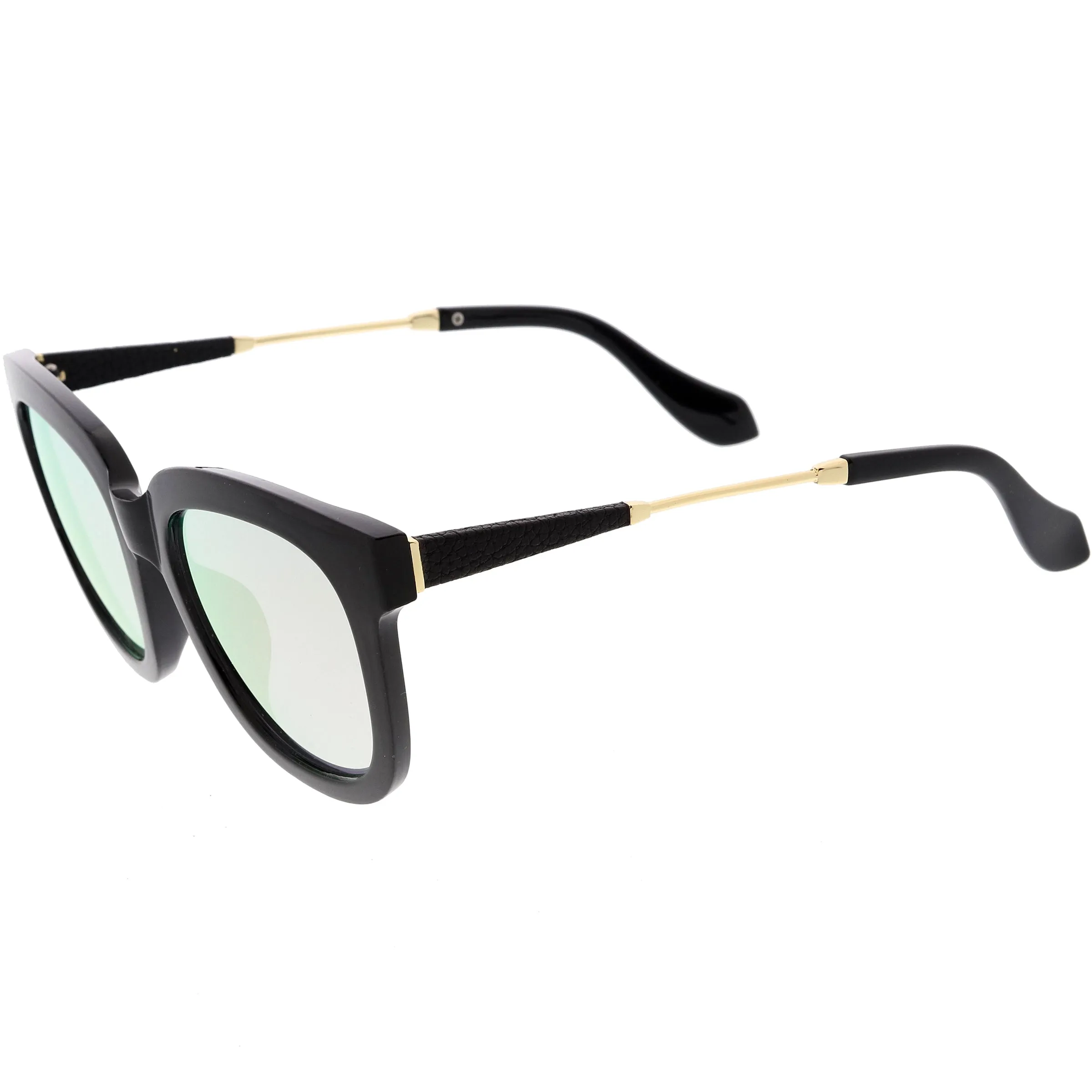 Women's Oversize Horned Rim Thick Square Sunglasses C843 sold by ZeroUV product image thumbnail 3
