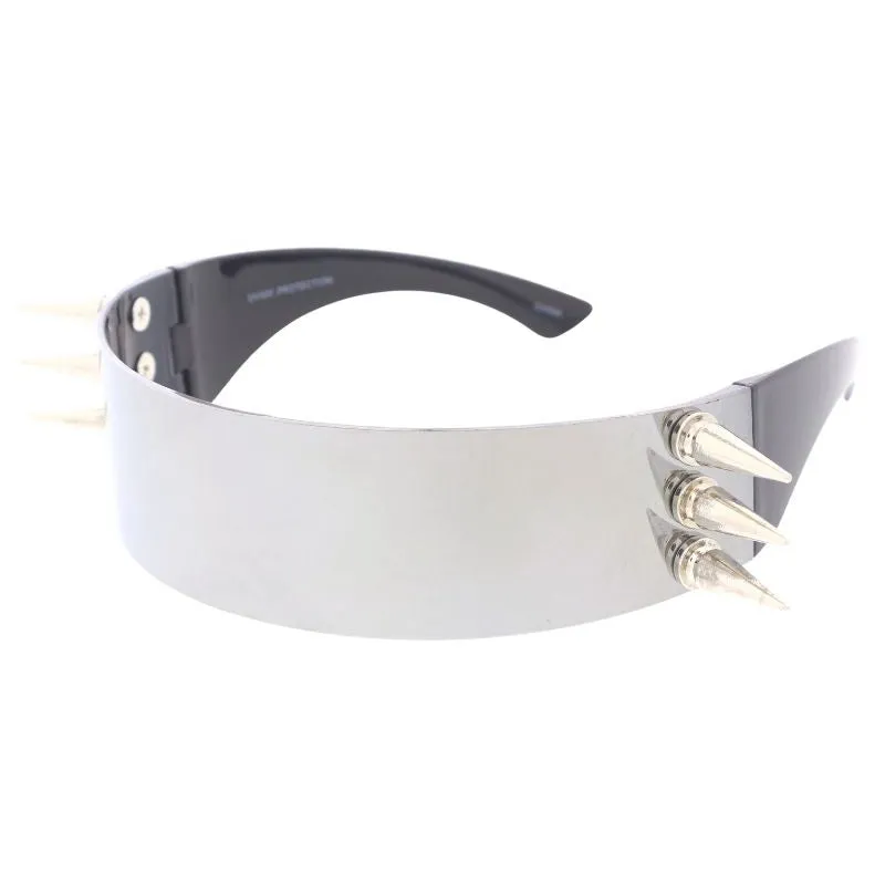 Futuristic Wrap Around Spike Sunglasses D329 sold by ZeroUV product image thumbnail 2