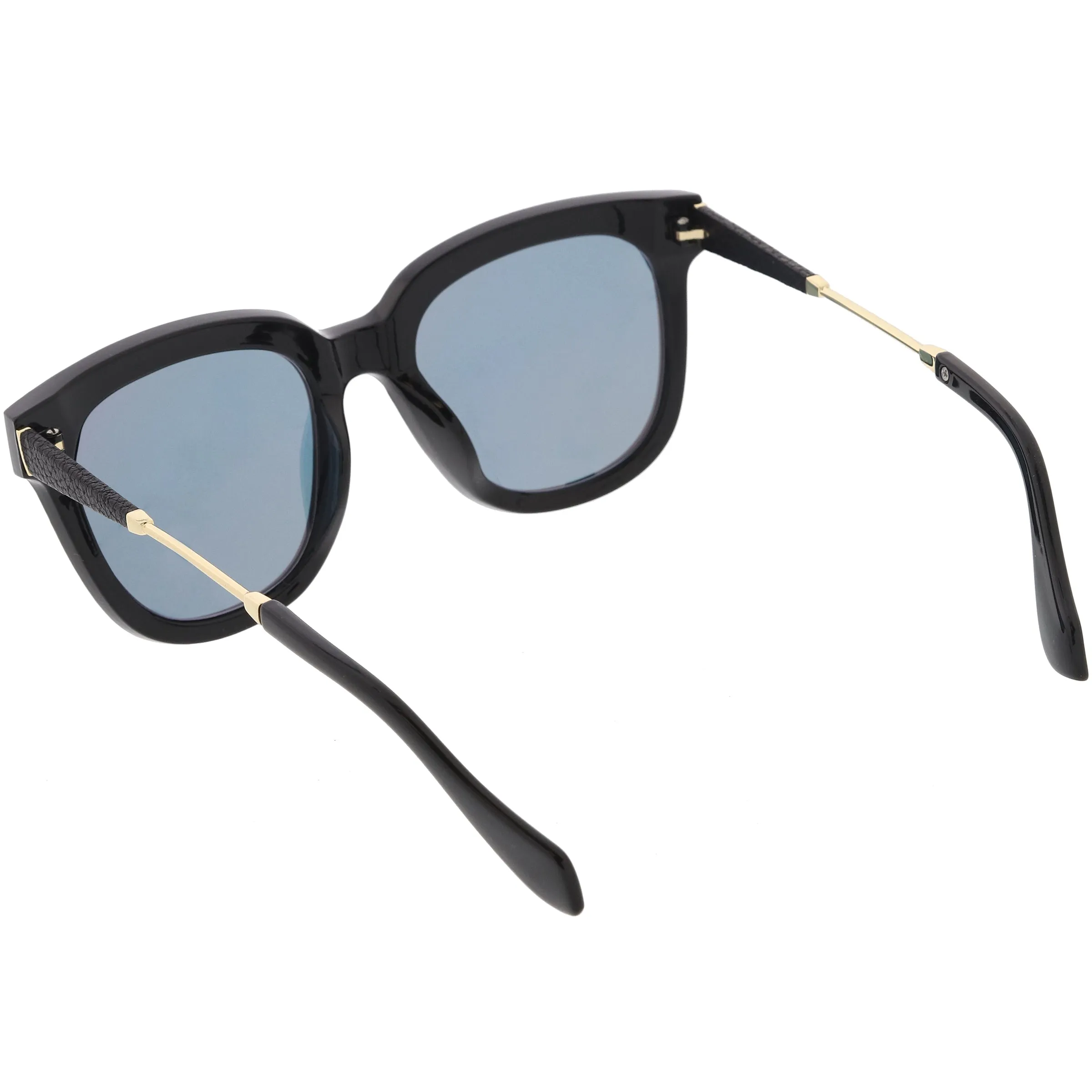 Women's Oversize Horned Rim Thick Square Sunglasses C843 sold by ZeroUV product image thumbnail 4