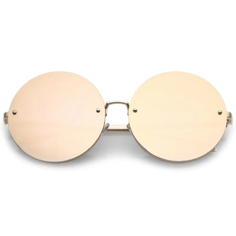 Oversize Women's Modern Mirrored Flat Lens Sunglasses A897 sold by ZeroUV