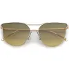 Retro Modern Wire Metal Frame Aviator Gradient Flat Lens Sunglasses A876 sold by ZeroUV